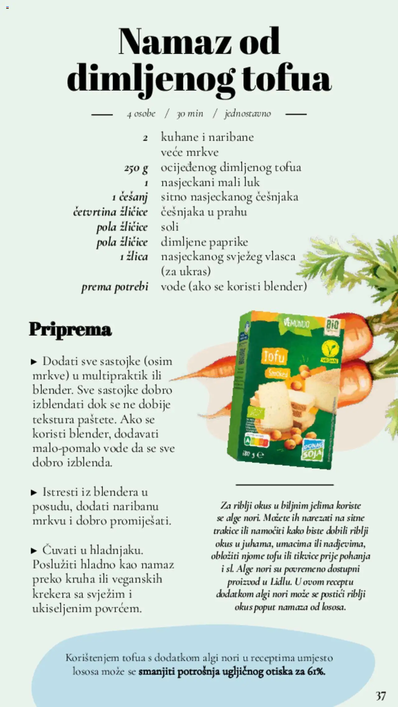 Lidl katalog | vrijedi od 11.03.2025 | Stranica: 37 | Proizvodi: Tikvice, Luk, Tofu, Namaz