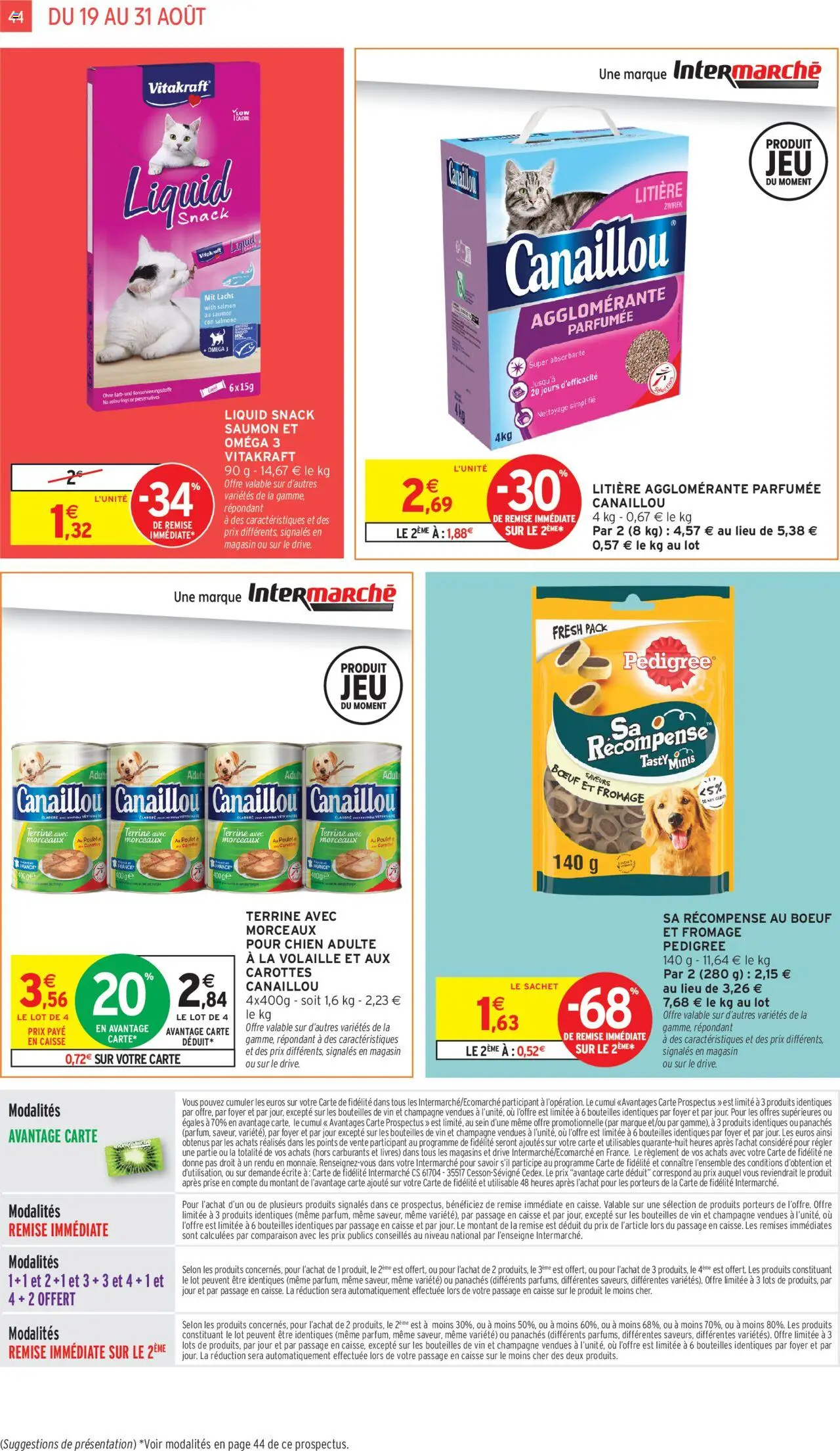 | Page: 44 | Produits: Carottes, Fromage, Vin, Saumon