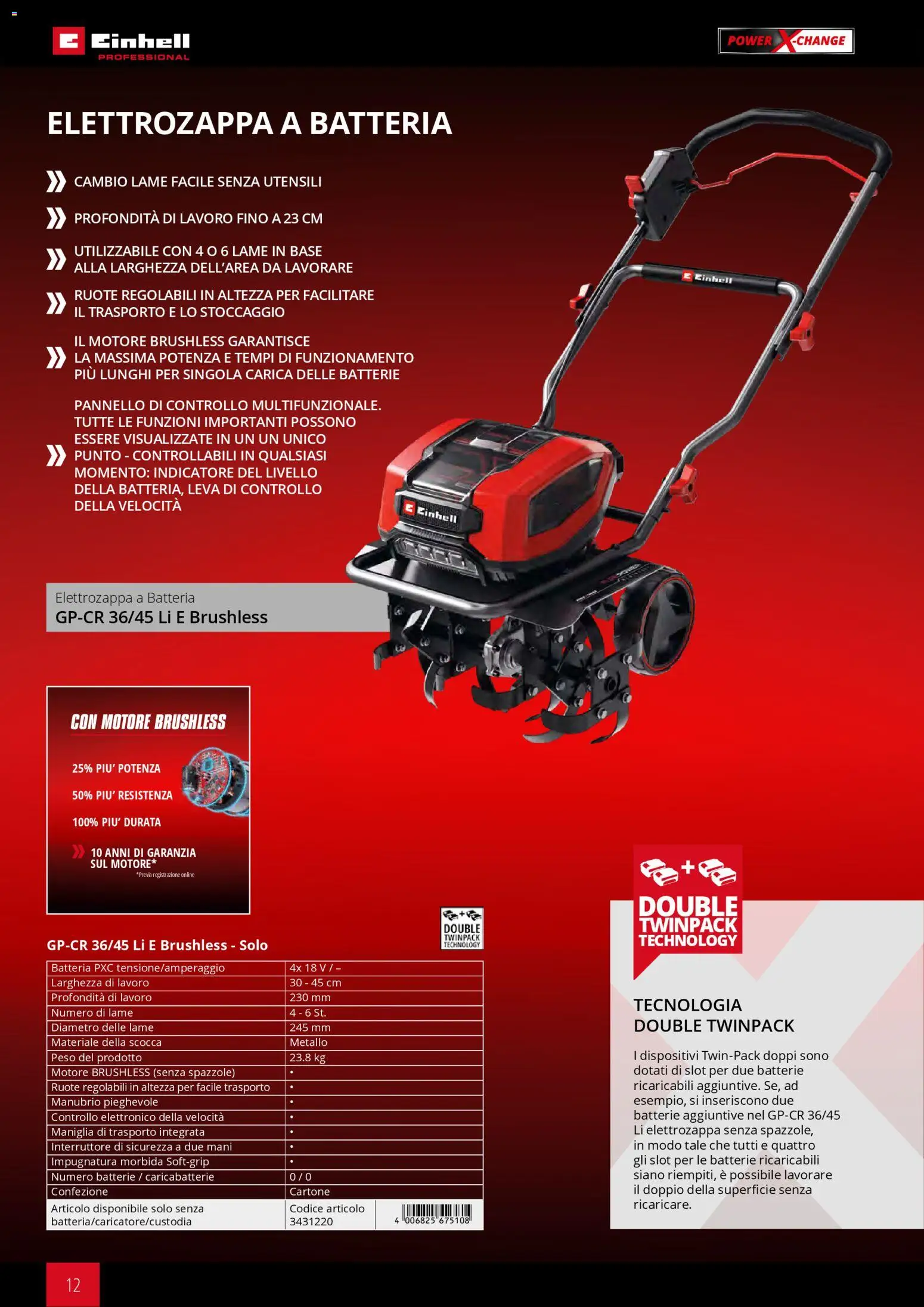 Volantino Einhell del 02.03.2026 | Pagina: 14 | Prodotti: Batteria, Batterie, Caricabatterie