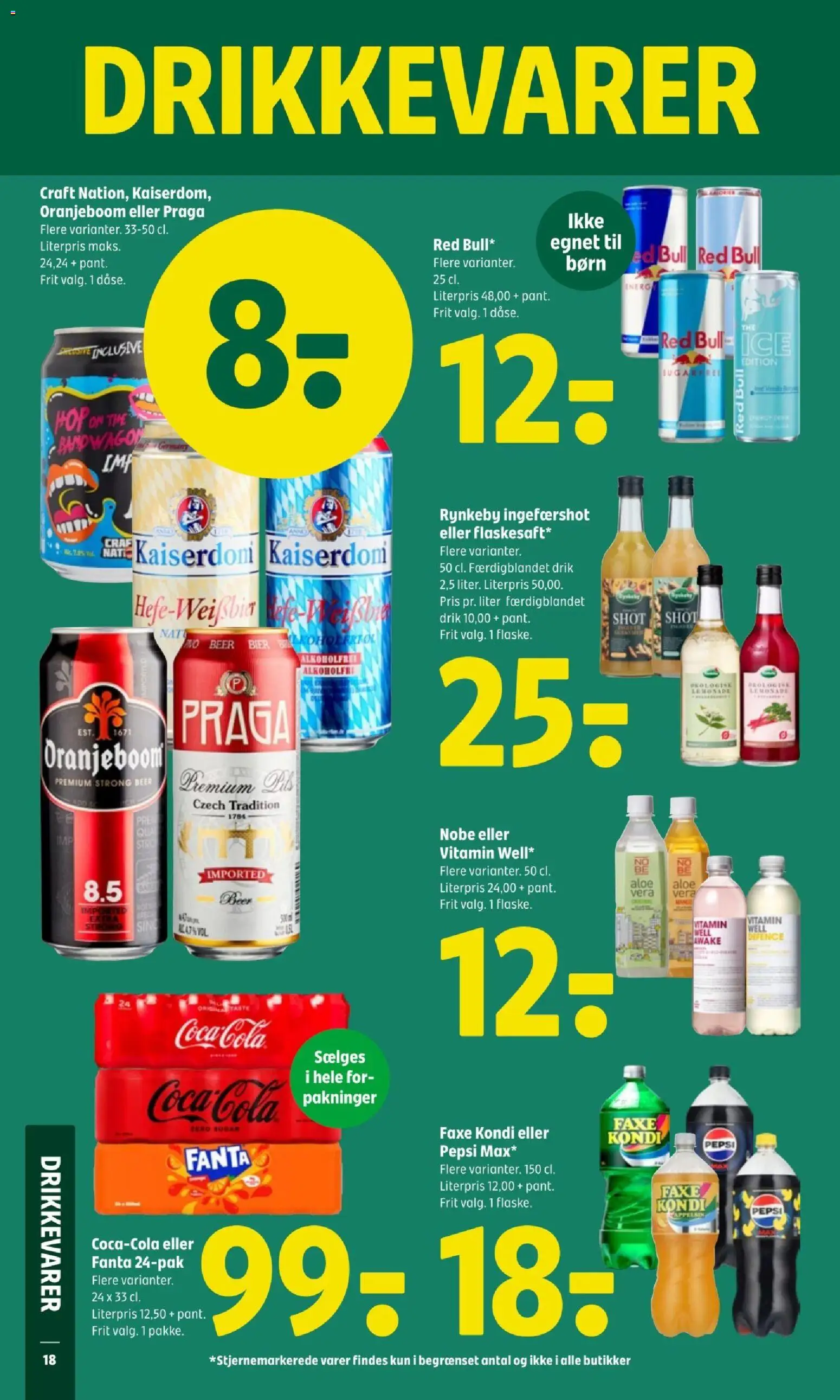 Coop 365 tilbudsavis – gyldig fra 22.01.2026 | Side: 20 | Produkter: Fanta, Faxe Kondi, Pepsi, Ingefærshot