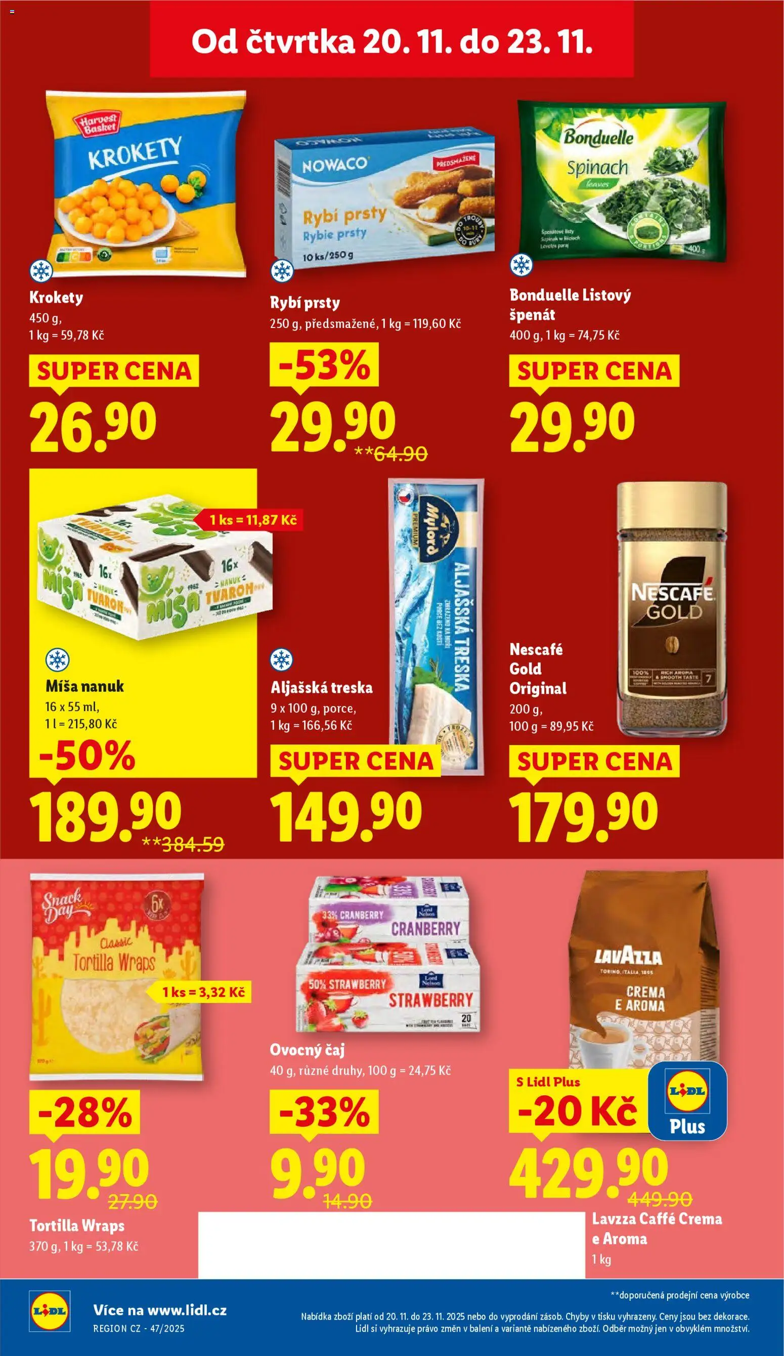 Lidl Black Friday od 20.11.2025 | Strana: 18 | Produkty: Krokety, Nescafé, Tortilla, Caffè crema