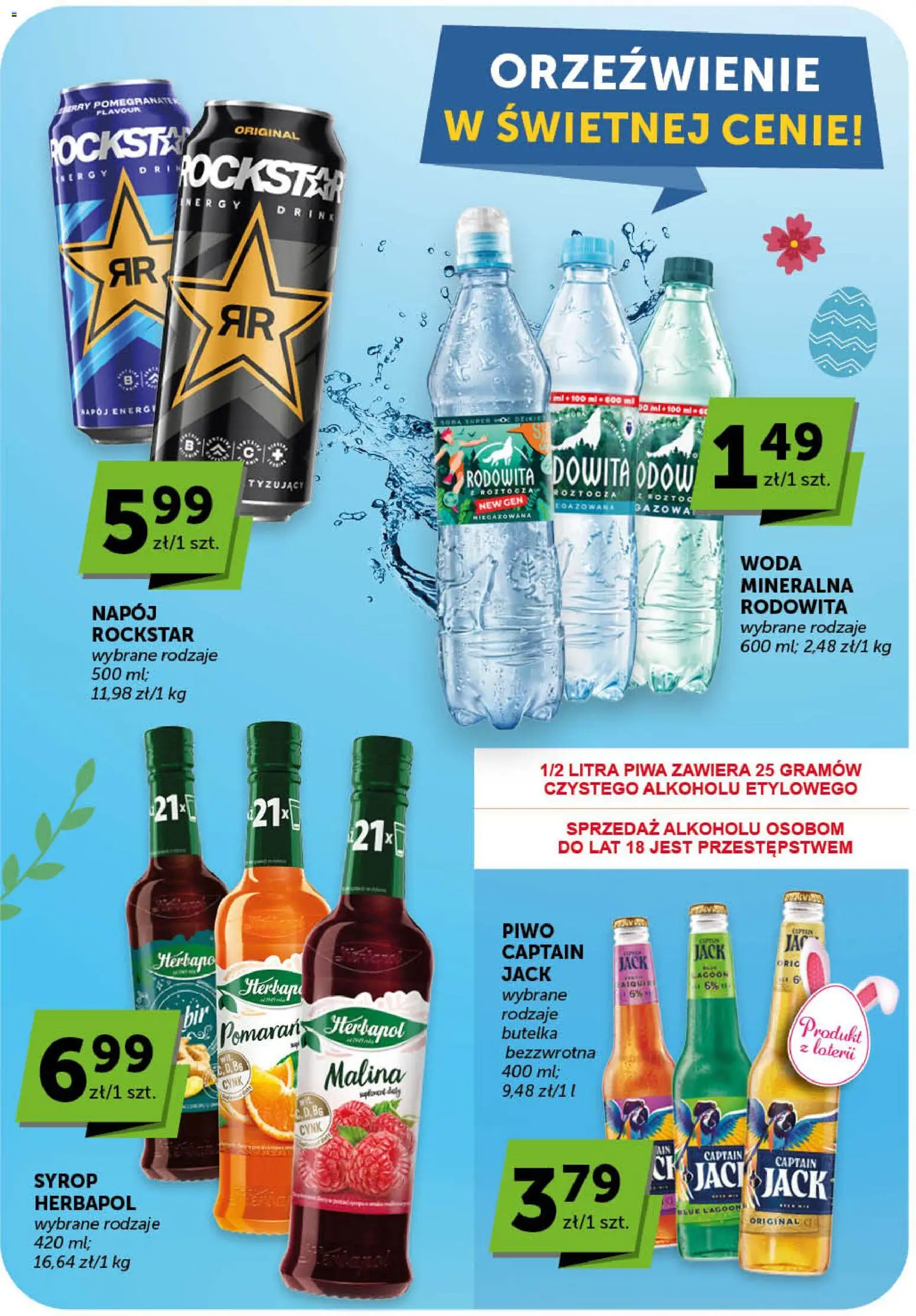 ABC gazetka od 26.03.2026 | Strona: 28 | Produkty: Syrop, Malina, Piwo, Woda