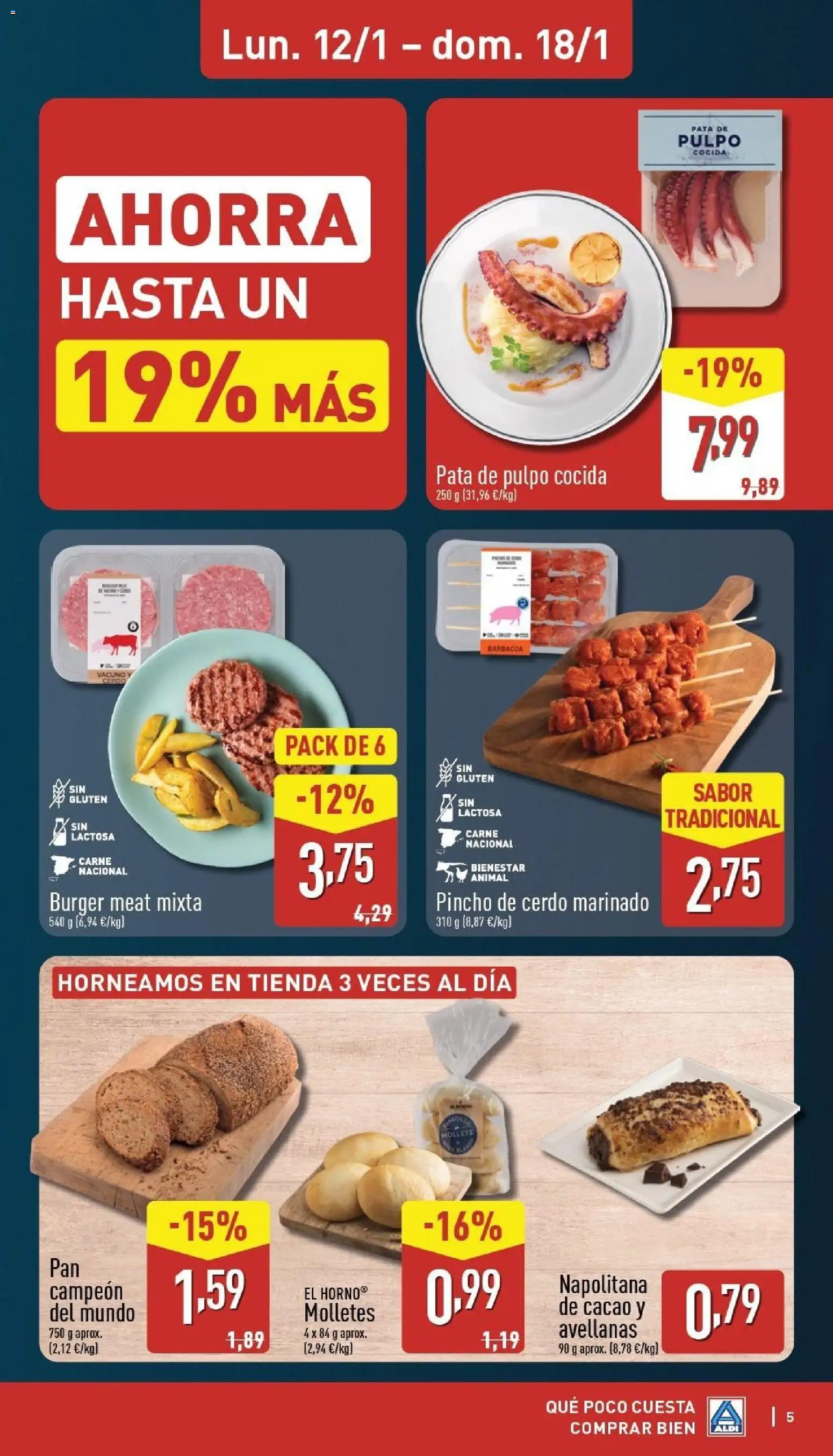 Aldi folleto Península │ válido desde el 12.01.2026 | Página: 5 | Productos: El horno, Pan, Barbacoa, Horno