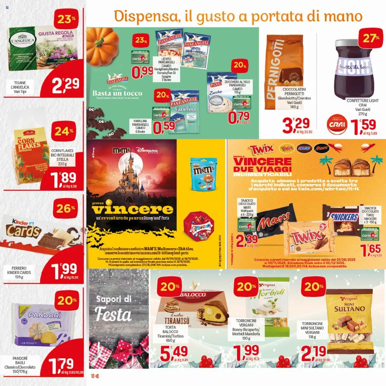 Volantino CRAI del 16.10.2025 | Pagina: 18 | Prodotti: Pile, Pane, Zucchero, Torroncini