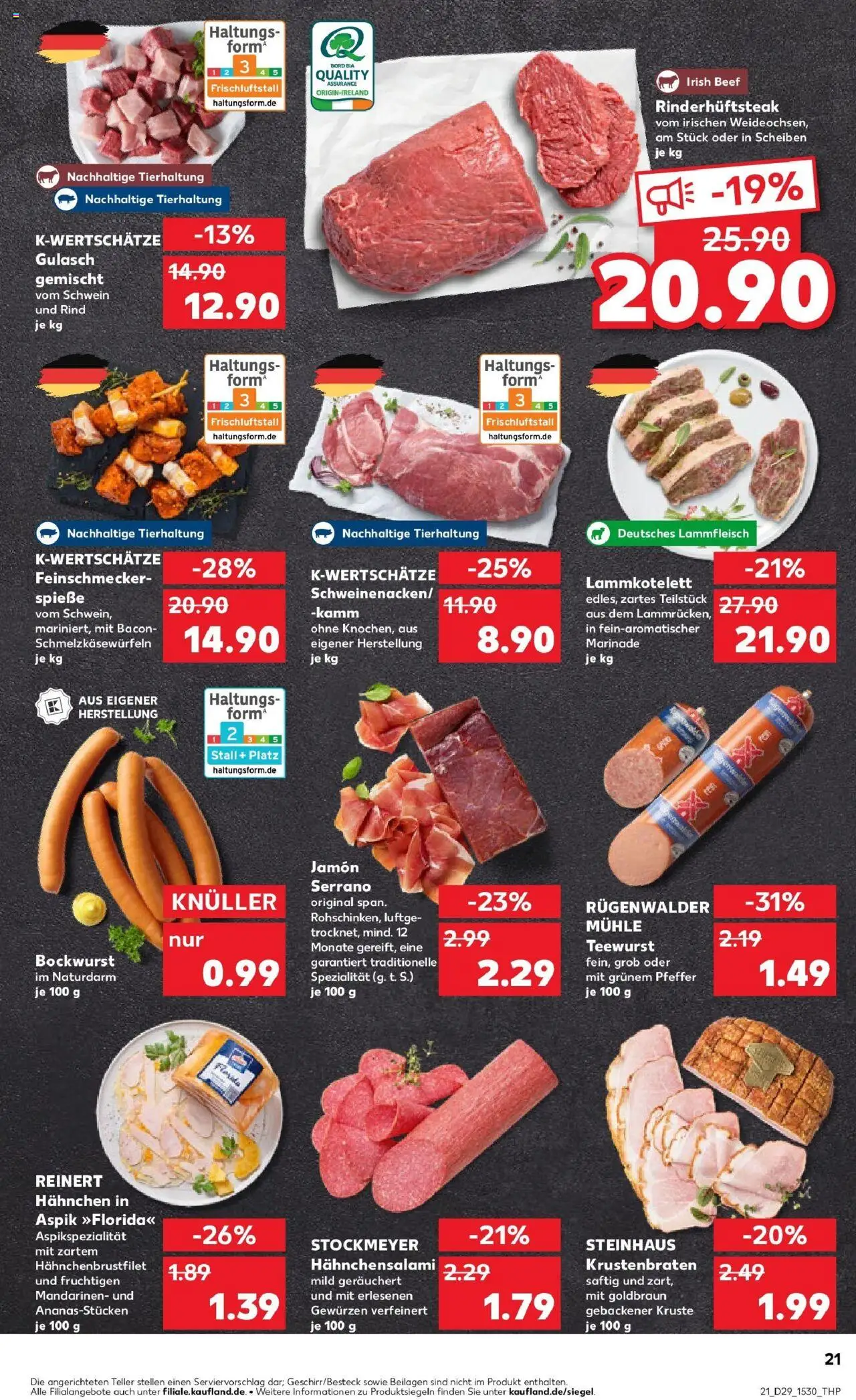 Kaufland prospekt Menden (Sauerland)	 - gültig ab dem 16.07.2025 | Seite: 21 | Produkte: Bockwurst, Hahnchen, Mandarinen, Pfeffer
