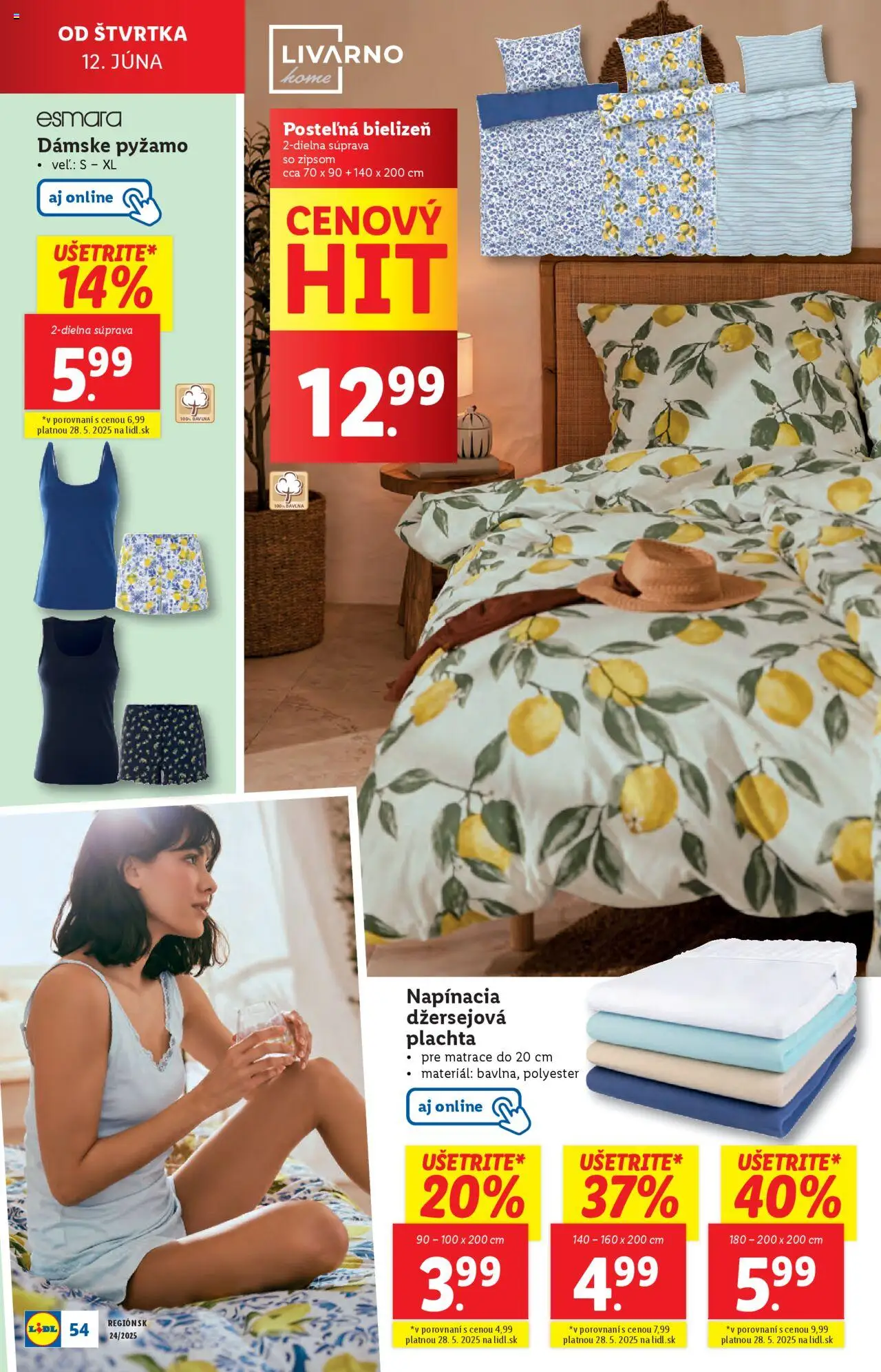Lidl leták │ platný od 09.06.2025 | Strana: 58 | Produkty: Matrace, Plachta