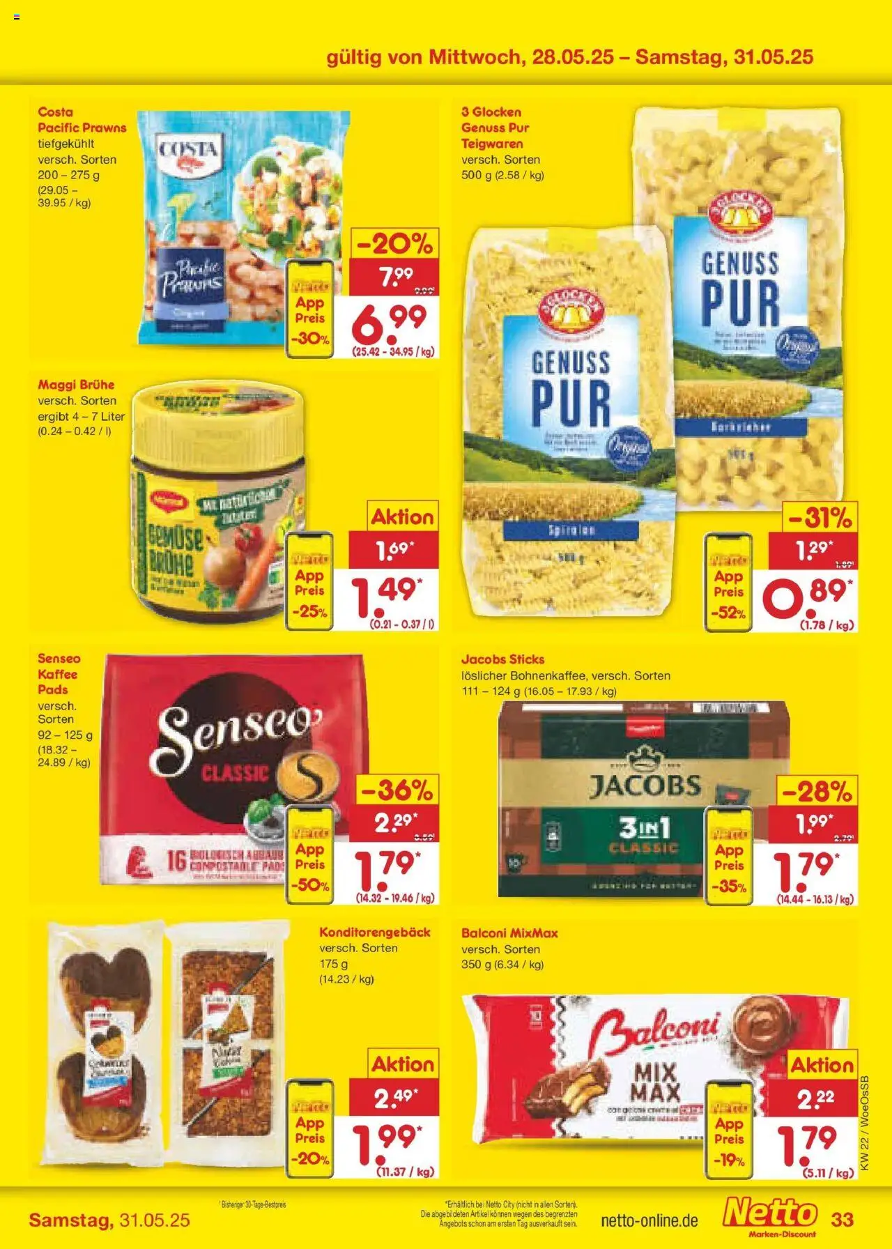 Netto Marken-Discount prospekt Gemmingen	 - gültig ab dem 26.05.2025 | Seite: 53 | Produkte: Senseo, Maggi, Kaffee, Gemüse