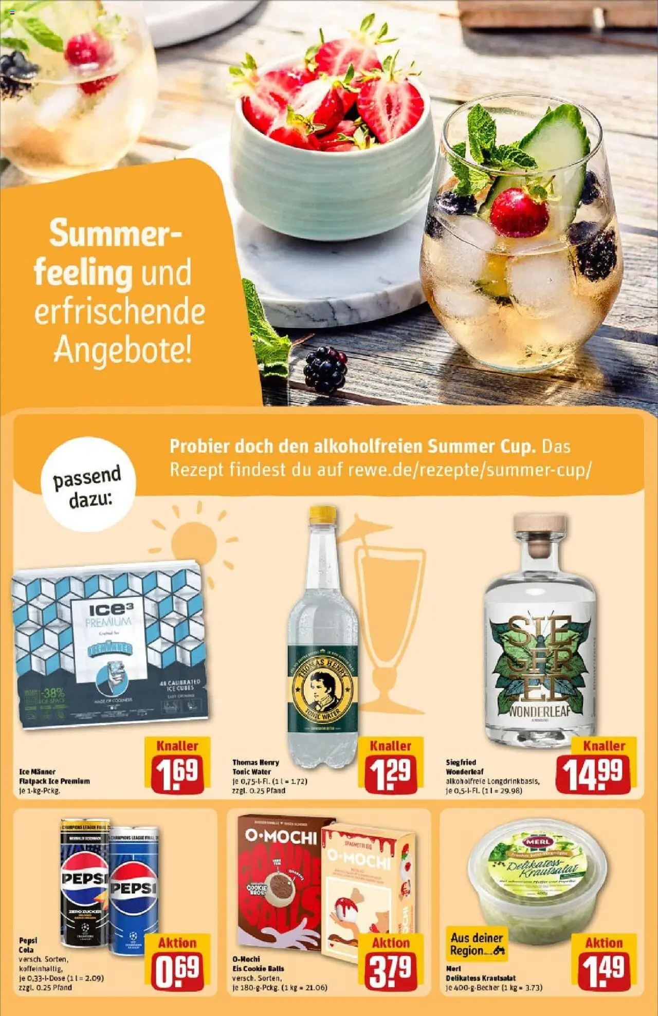 Rewe prospekt Bergneustadt	 - gültig ab dem 06.07.2025 | Seite: 18 | Produkte: Cola, Zucker, Pepsi, Eis