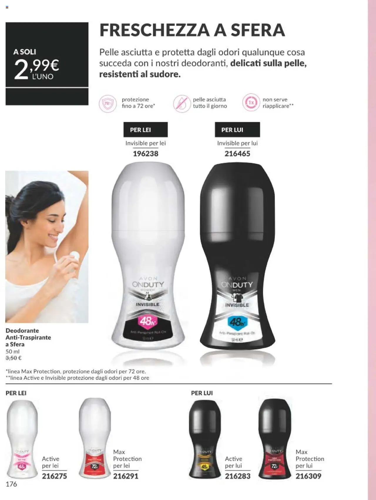 Volantino Avon del 01.09.2025 | Pagina: 176 | Prodotti: Deodorante, Antitraspirante