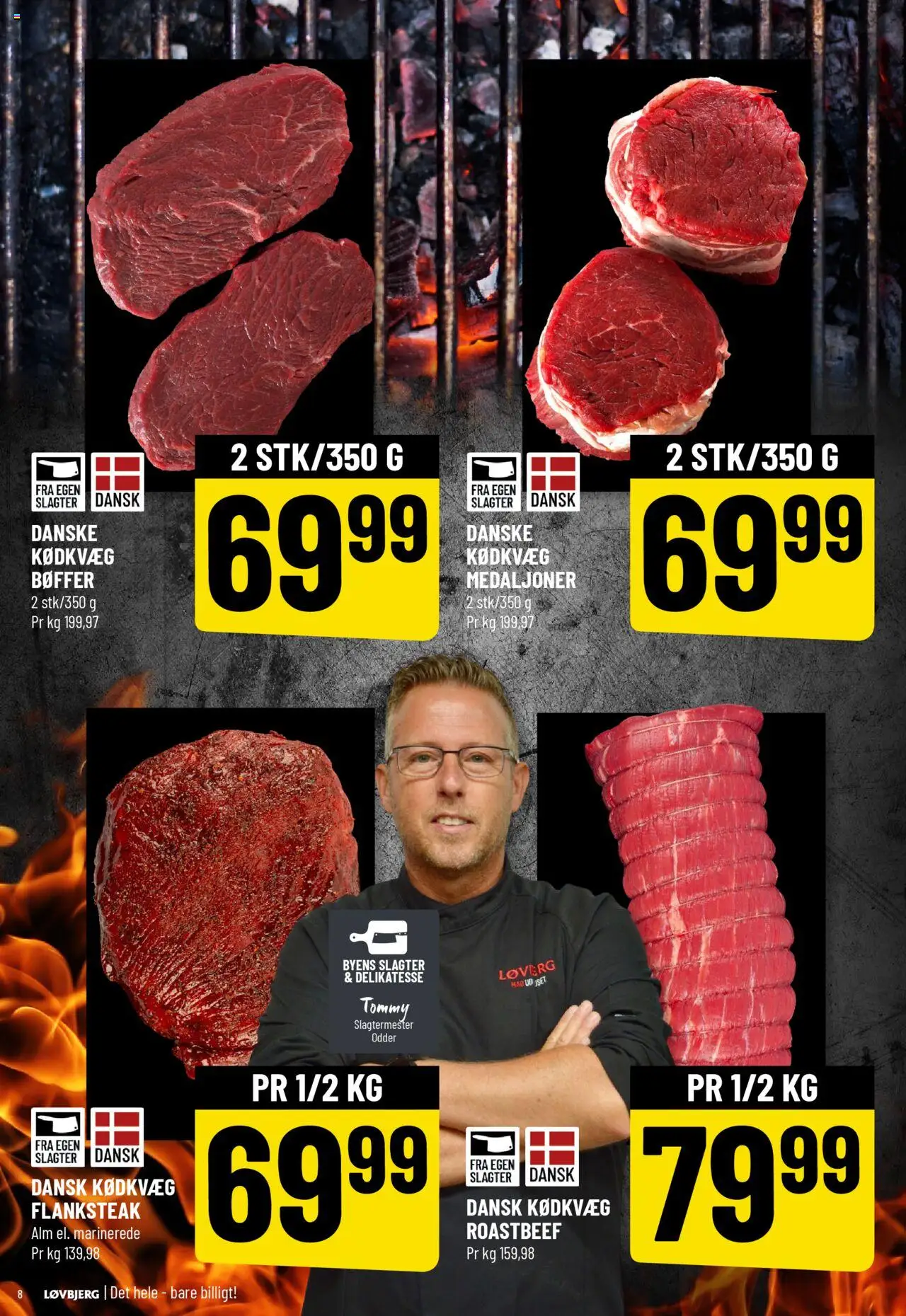 Løvbjerg Tilbudsavis gyldig fra 18.07.2025 | Side: 8 | Produkter: Bøffer, Roastbeef