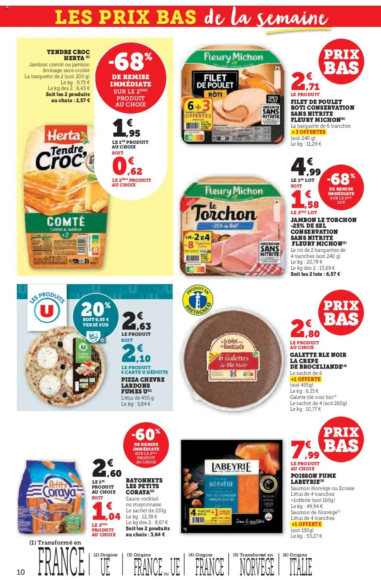  | Page: 10 | Produits: Torchon, Fromage, Pizza, Saumon