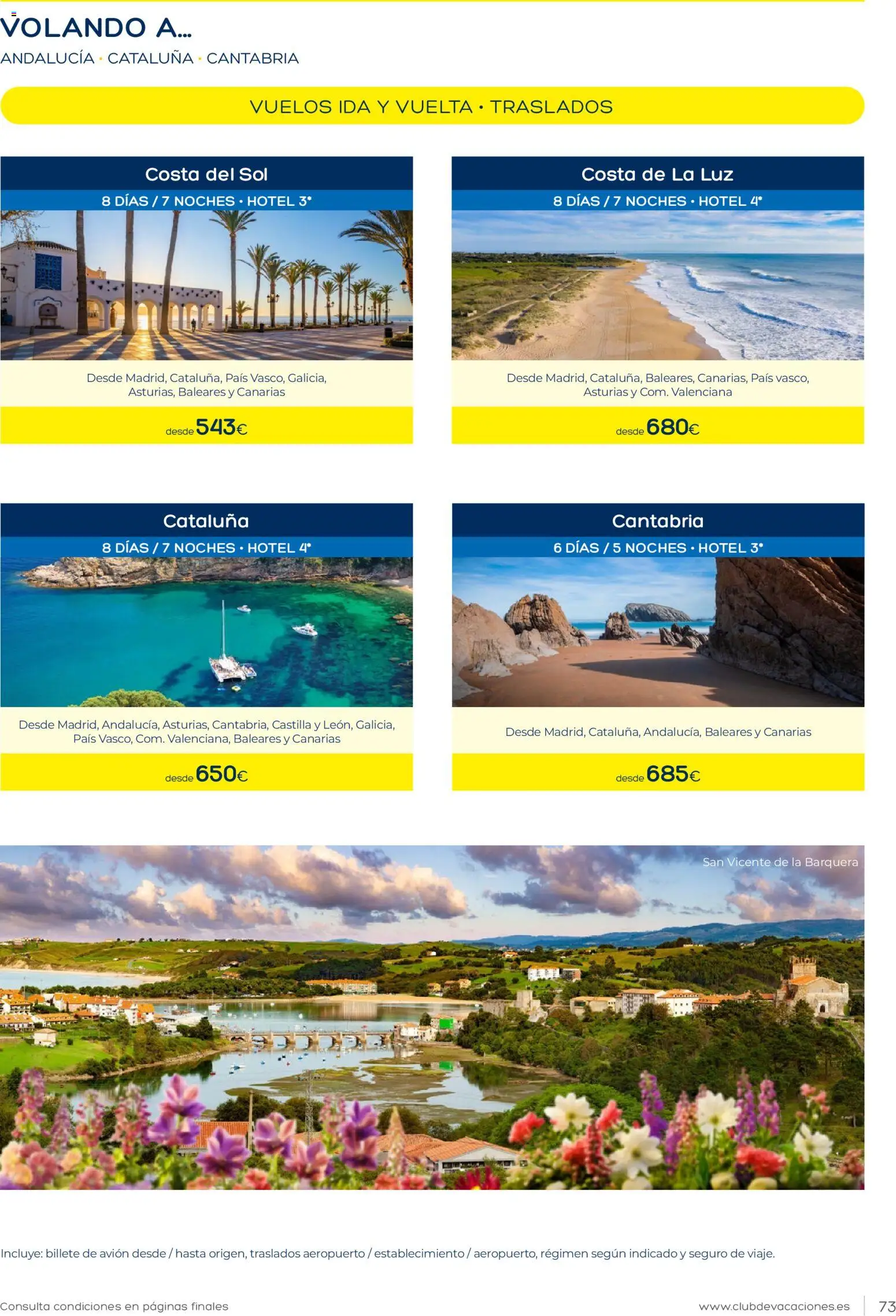 Viajes El Corte Inglés Club de Vacaciones │ válido desde el 01.02.2026 | Página: 73