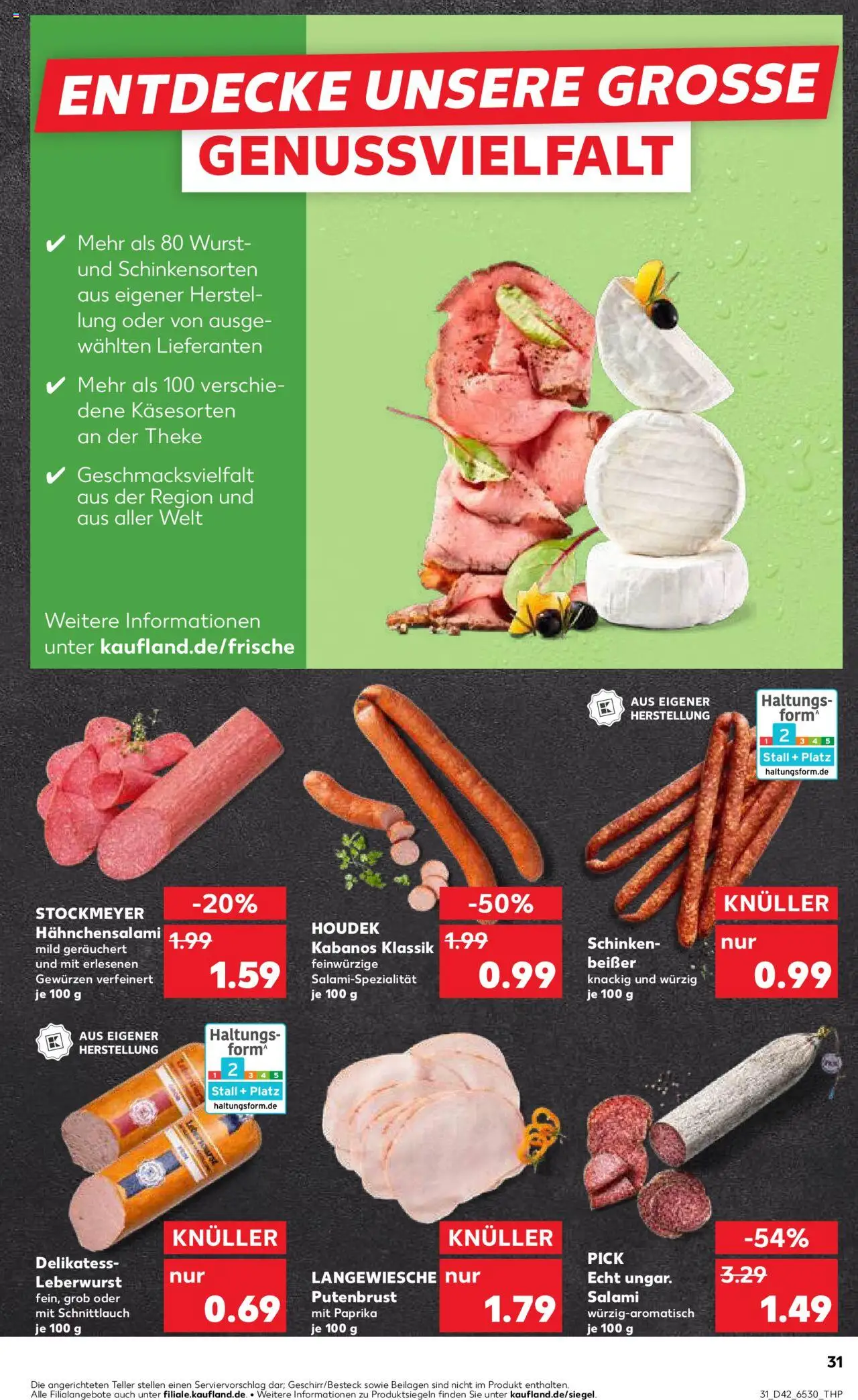 Kaufland Prospekt 	 – gültig ab 16.10.2025 | Seite: 31 | Produkte: Theke, Paprika, Wurst, Salami