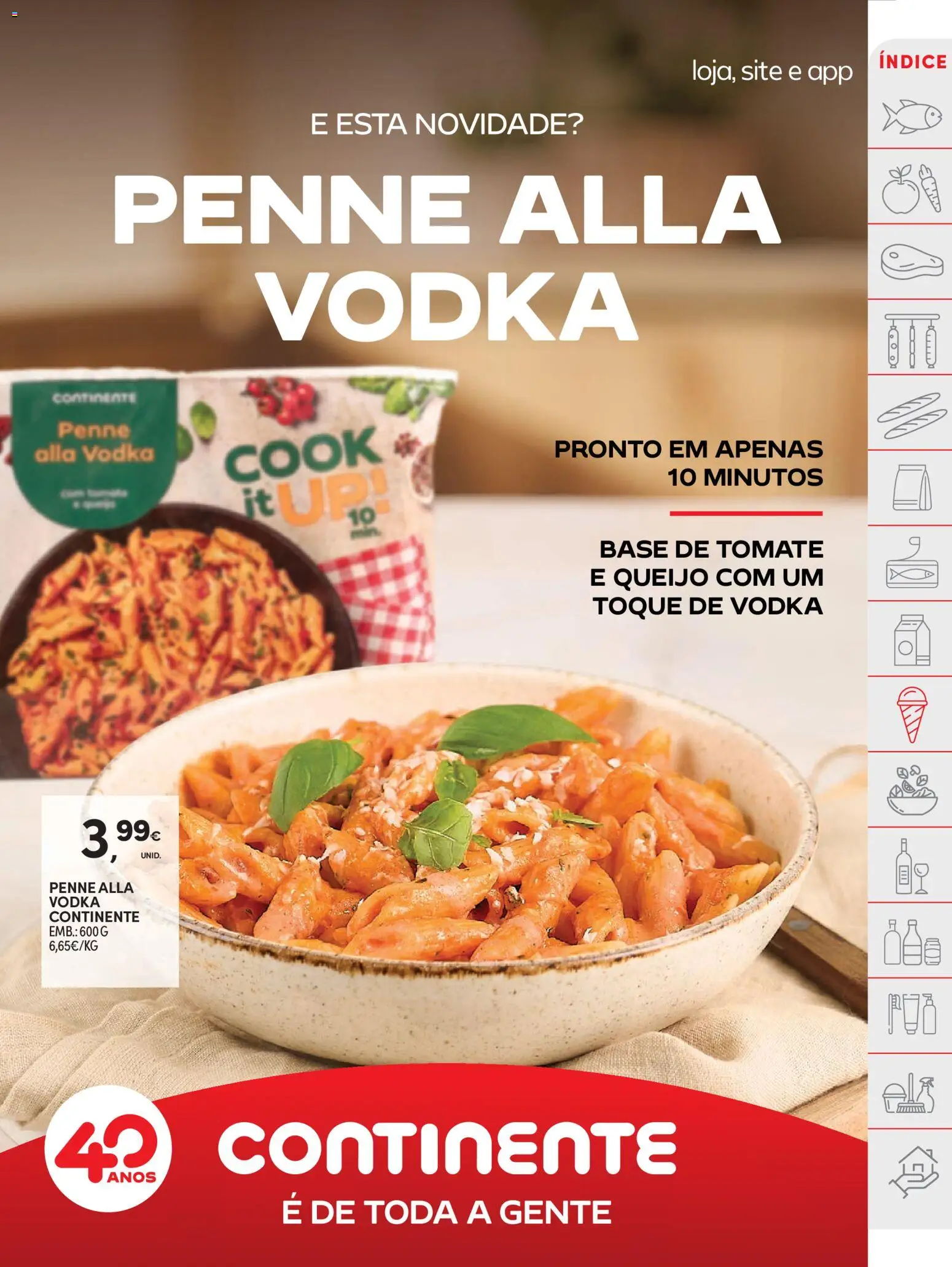 Continente folheto │ válido de 11.11.2025 | Página: 33 | Produtos: Base, Queijo, Tomate, Vodka