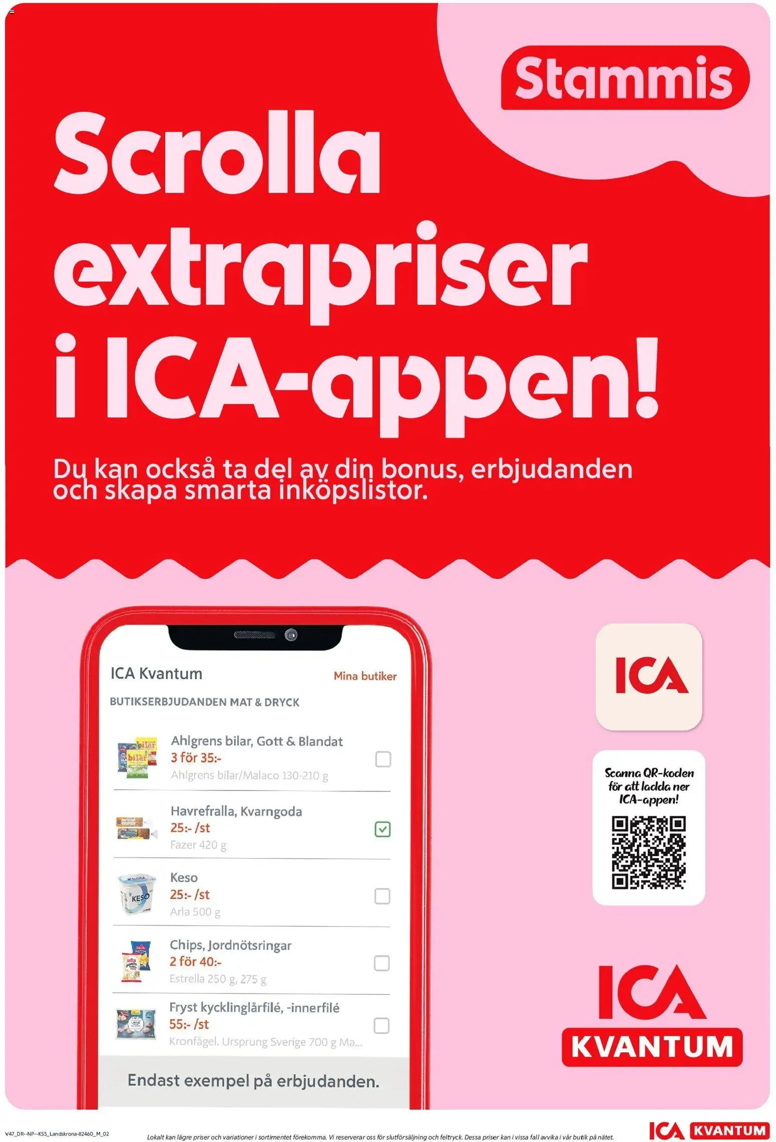 ICA Supermarket reklamblad aktuell från 17.11.2025 | Sida: 3 | Produkter: Keso