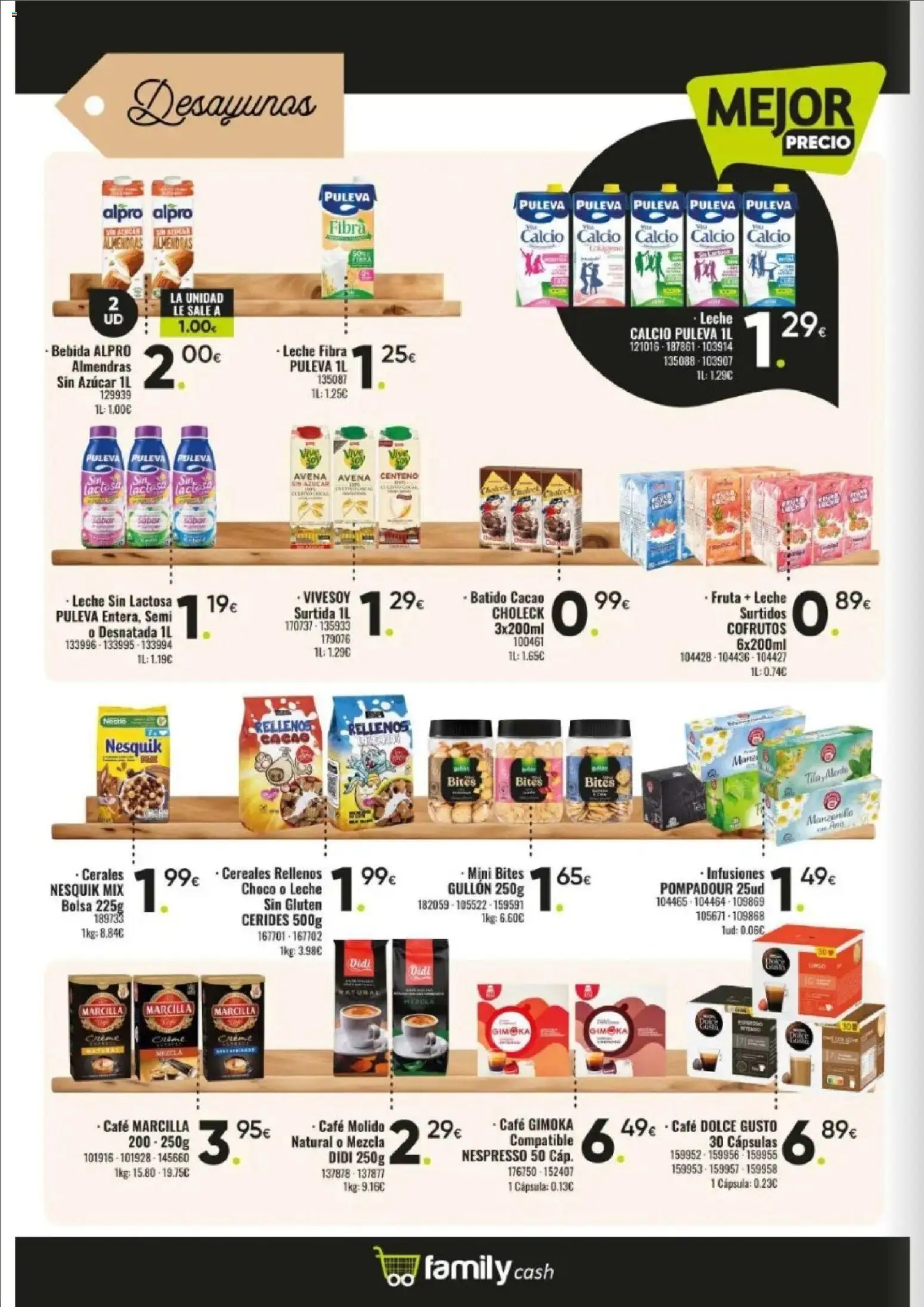 Family Cash folleto │ válido desde el 09.03.2026 | Página: 10 | Productos: Leche, Cereales, Bolsa, Φρυγανιές σικάλεως