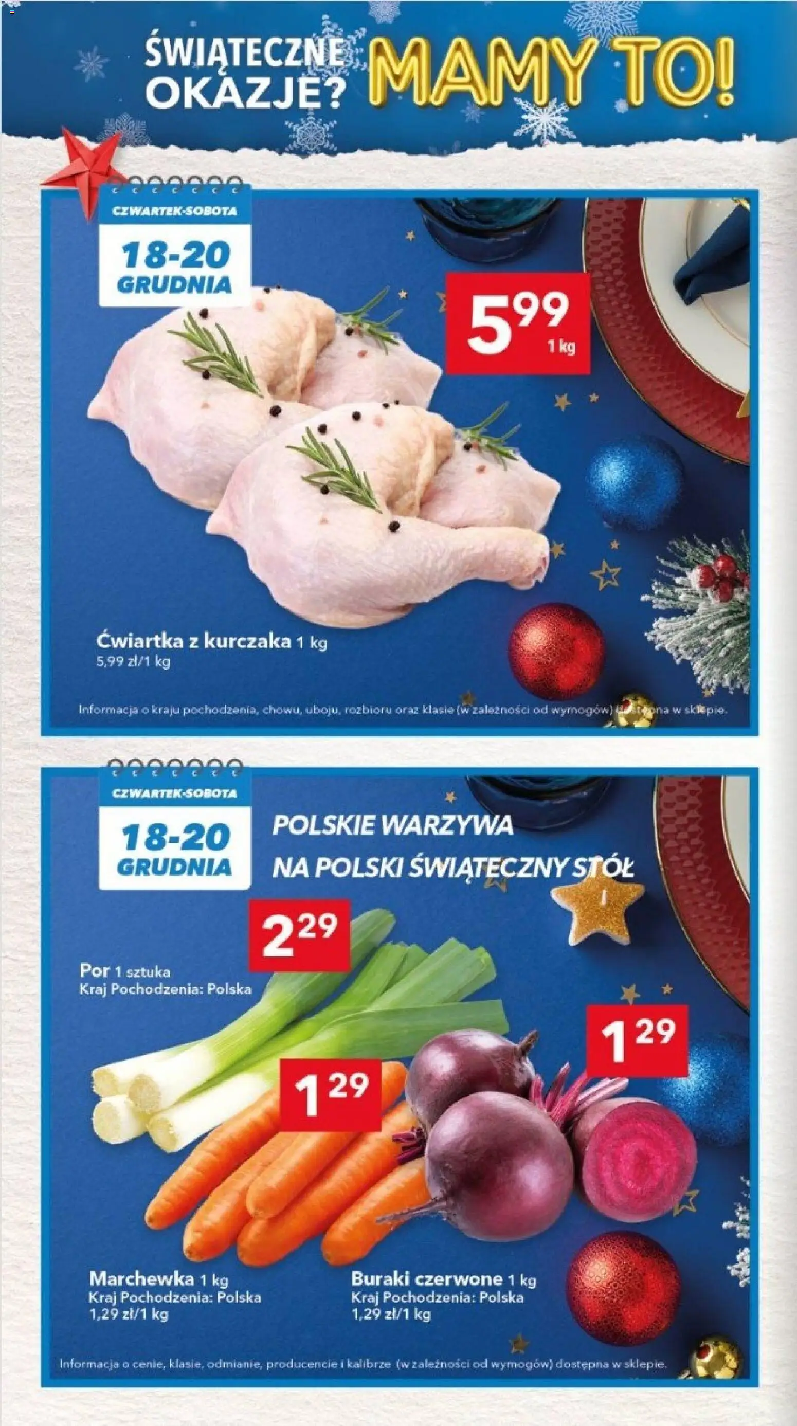 Lewiatan gazetka - Lublin od 17.12.2025 | Strona: 6 | Produkty: Stół, Ćwiartka z kurczaka, Marchewka, Warzywa