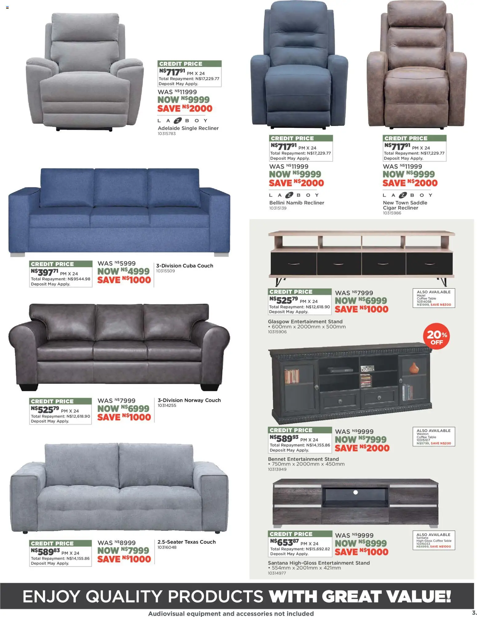 New House and Home catalogue – valid from 16.03.2026 | Page: 3 | Products: Couch, Coffee table, Table, Coffee