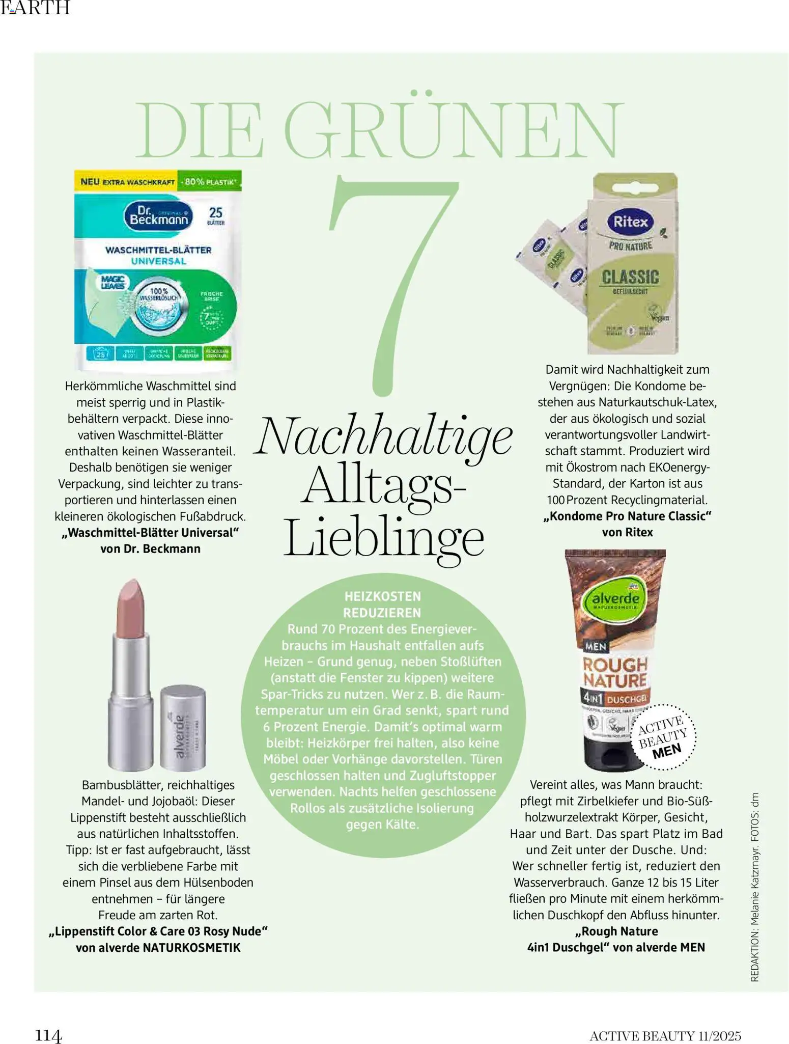 dm drogerie markt Active Beauty Magazin 11/2025 gültig ab 01.11.2025 | Seite: 114 | Produkte: Bad, Pinsel, Lippenstift, Duschgel