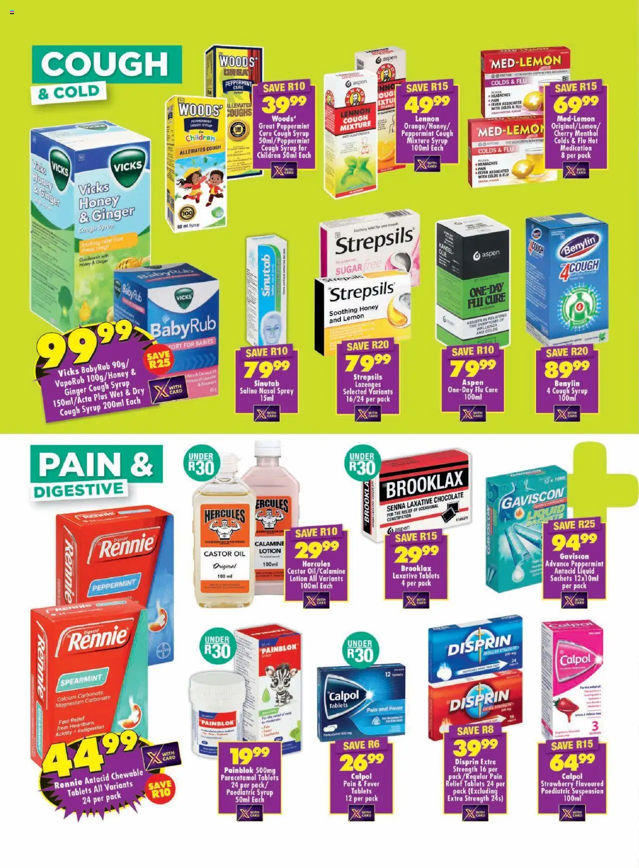 Shoprite - Medirite Month End Savings  │ valid from 25.08.2025 | Page: 2 | Products: Oil, Syrup, Sugar, Nasal spray