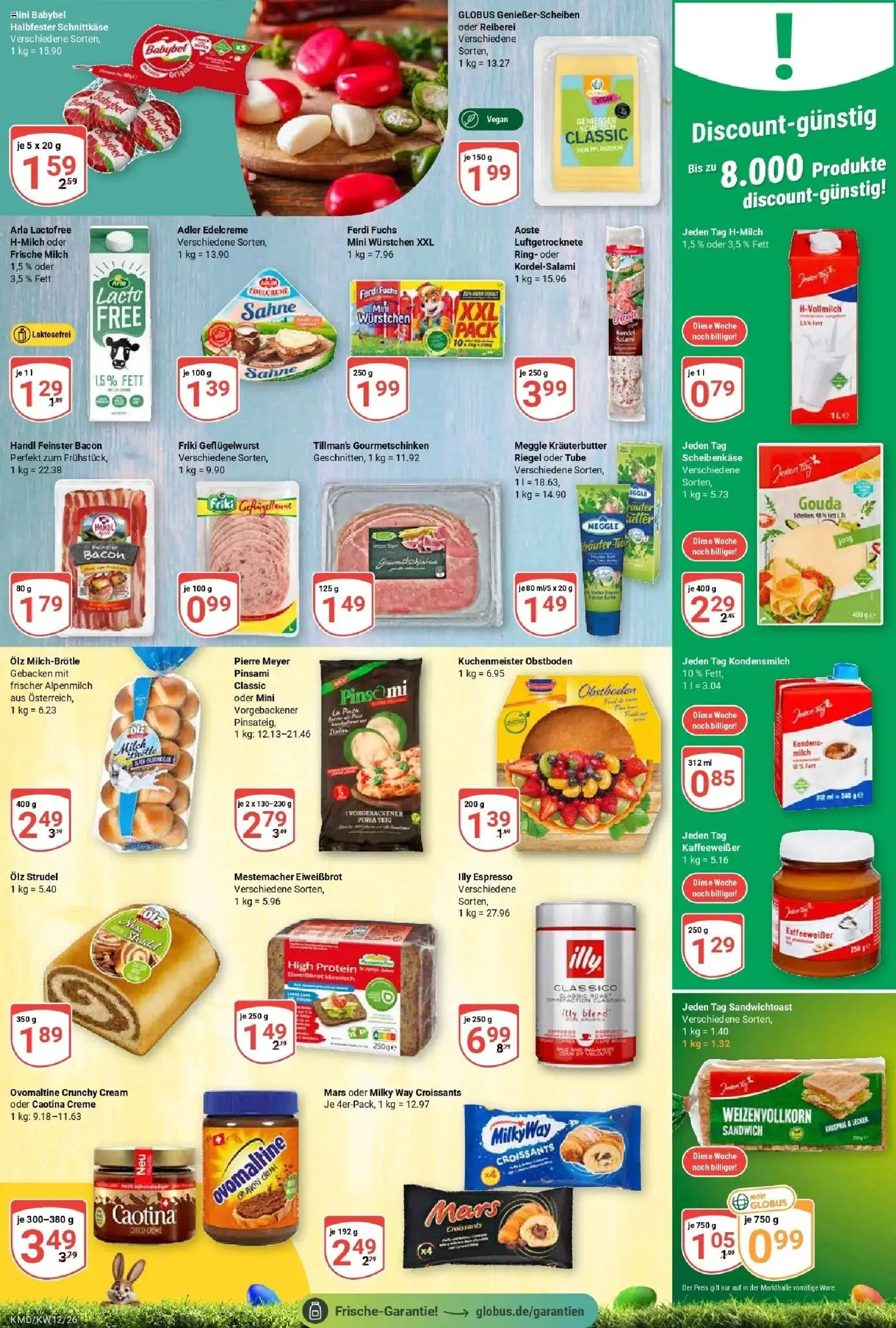 Globus prospekt Köln	 – gültig ab 16.03.2026 | Seite: 12 | Produkte: Gouda, Mars, Babybel, Salami