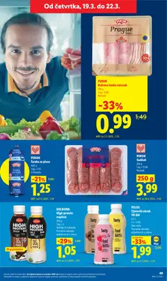 MILBONA High protein napitak, 350 g Vanilija ili čokolada Povratna naknada uključena je u cijenu - Pregled kataloga iz trgovine Lidl, vrijedi od 16.03.2026 | Stranica: 49