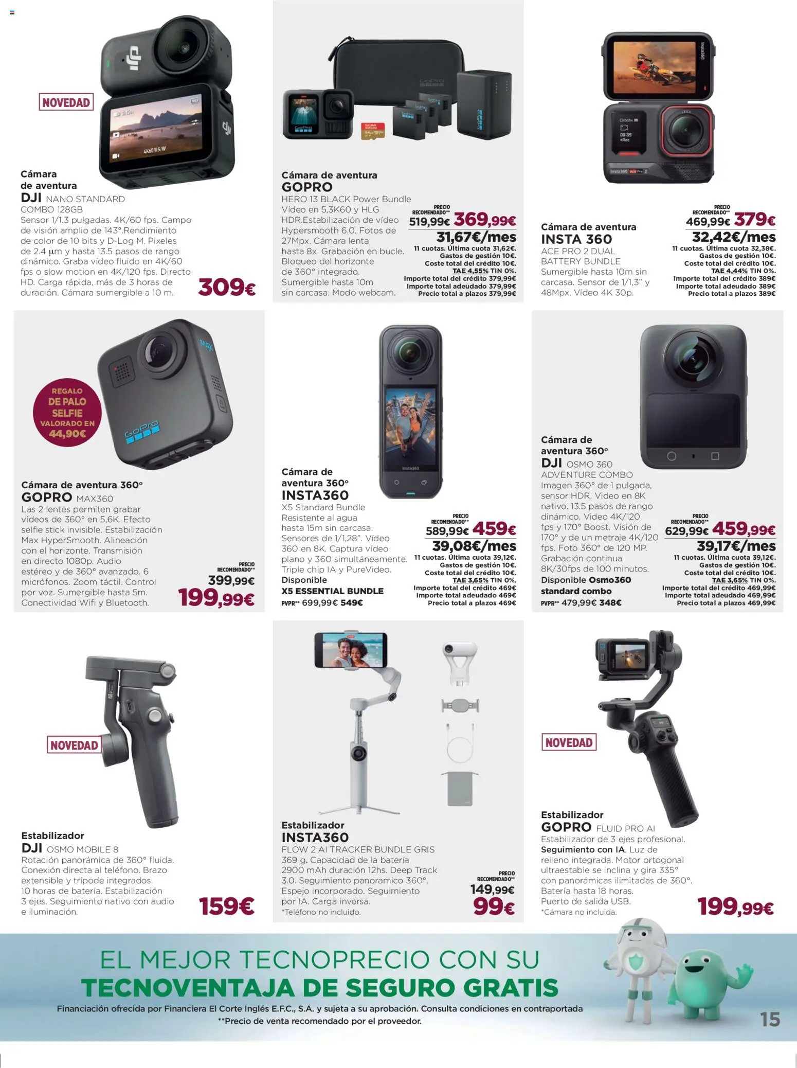 El Corte Inglés ofertas │ válido desde el 02.12.2025 | Página: 15 | Productos: Video, Audio, Cámara, Batería