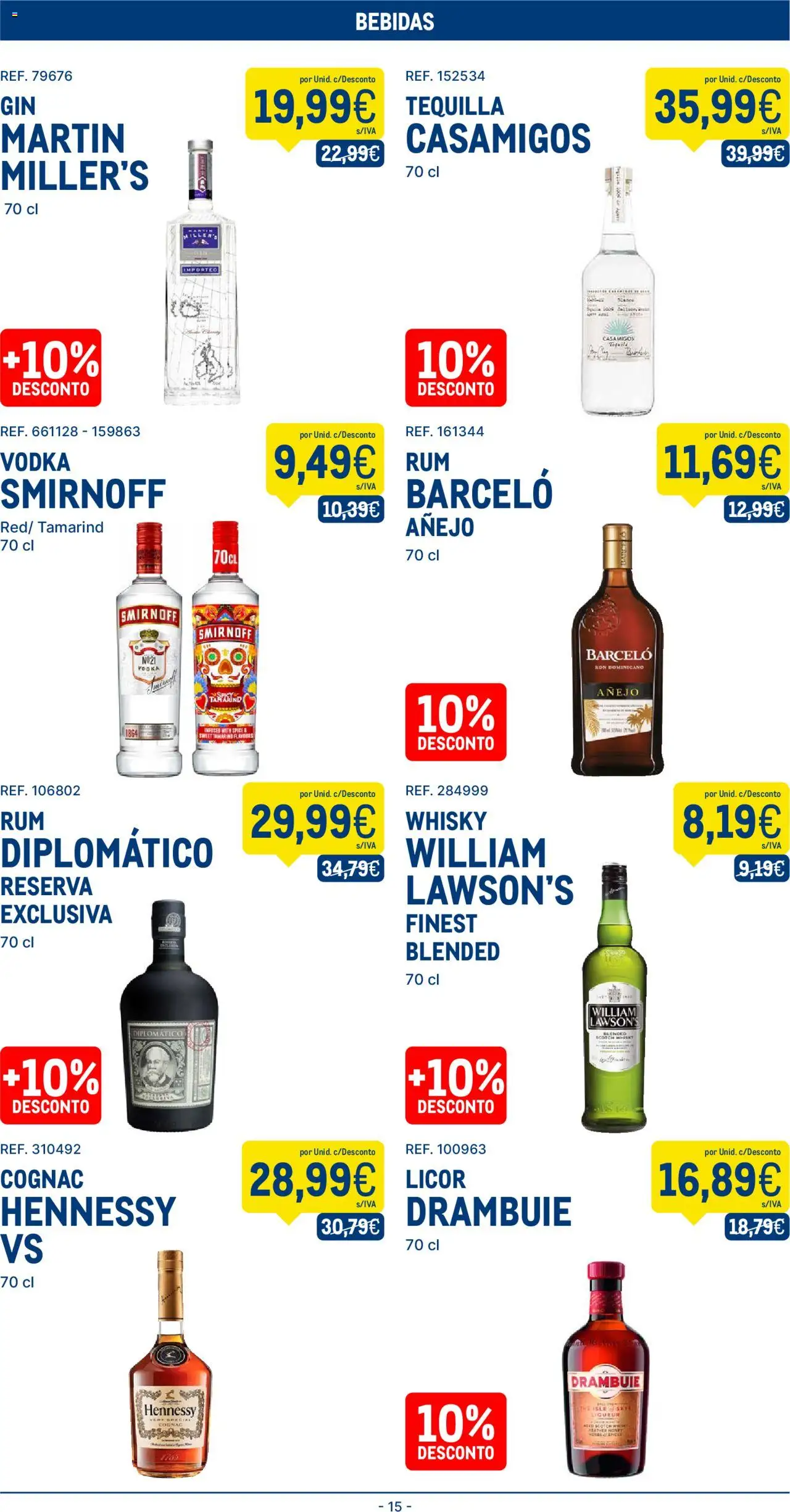 Makro folheto │ válido de 05.08.2025 | Página: 15 | Produtos: Whisky, Licor, Tequila, Vodka