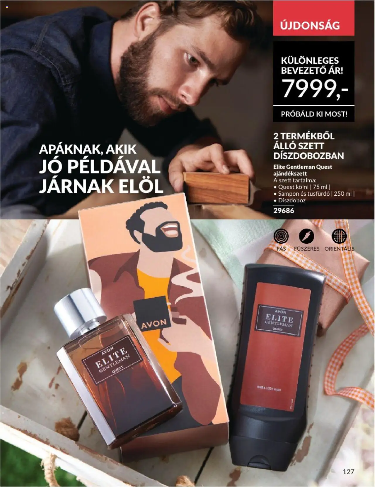Avon akciós ujság - amely érvényes a következő dátumtól: 01.06.2025 | Oldal: 127 | Termékek: Kölni, Sampon, Tusfürdő