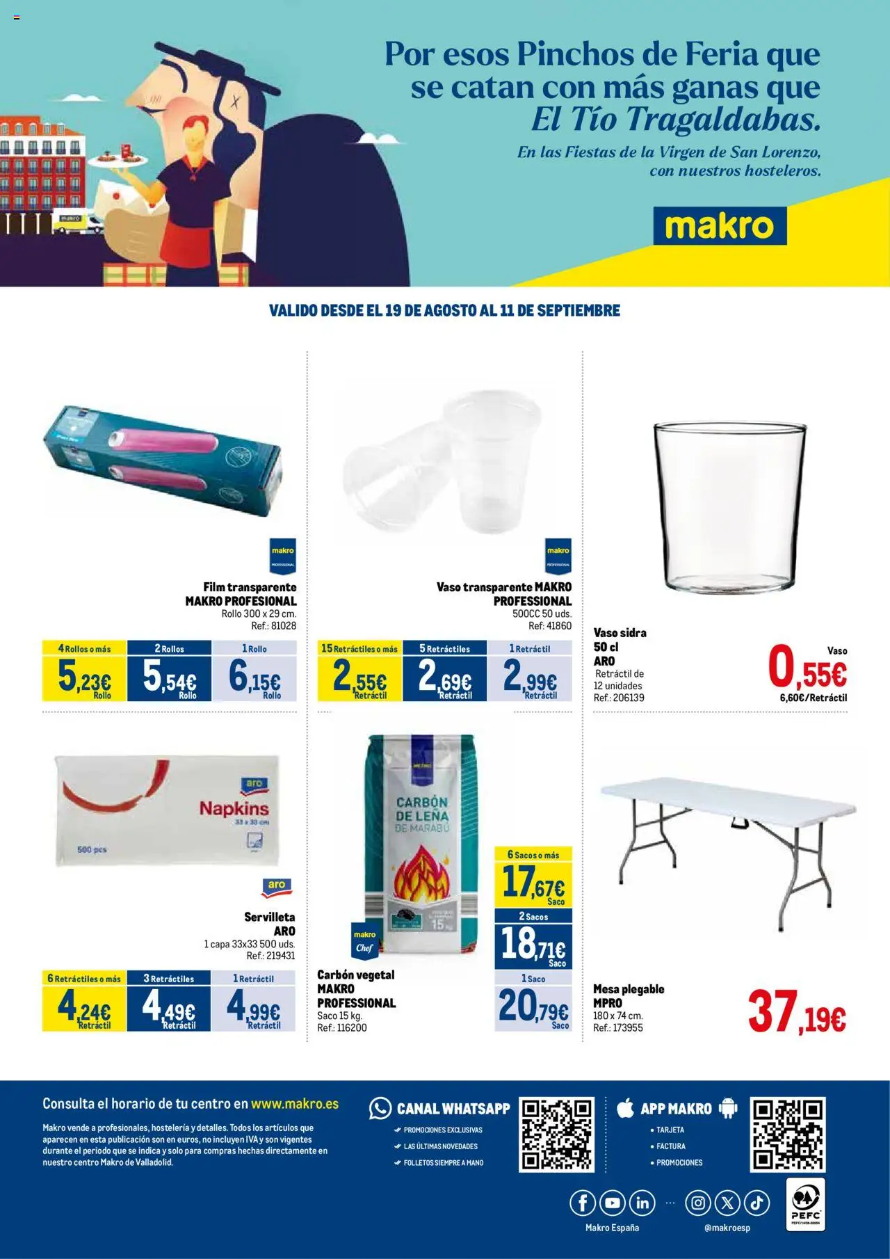 Makro - Fiestas San Lorenzo Valladolid │ válido desde el 19.08.2025 | Página: 4 | Productos: Mesa