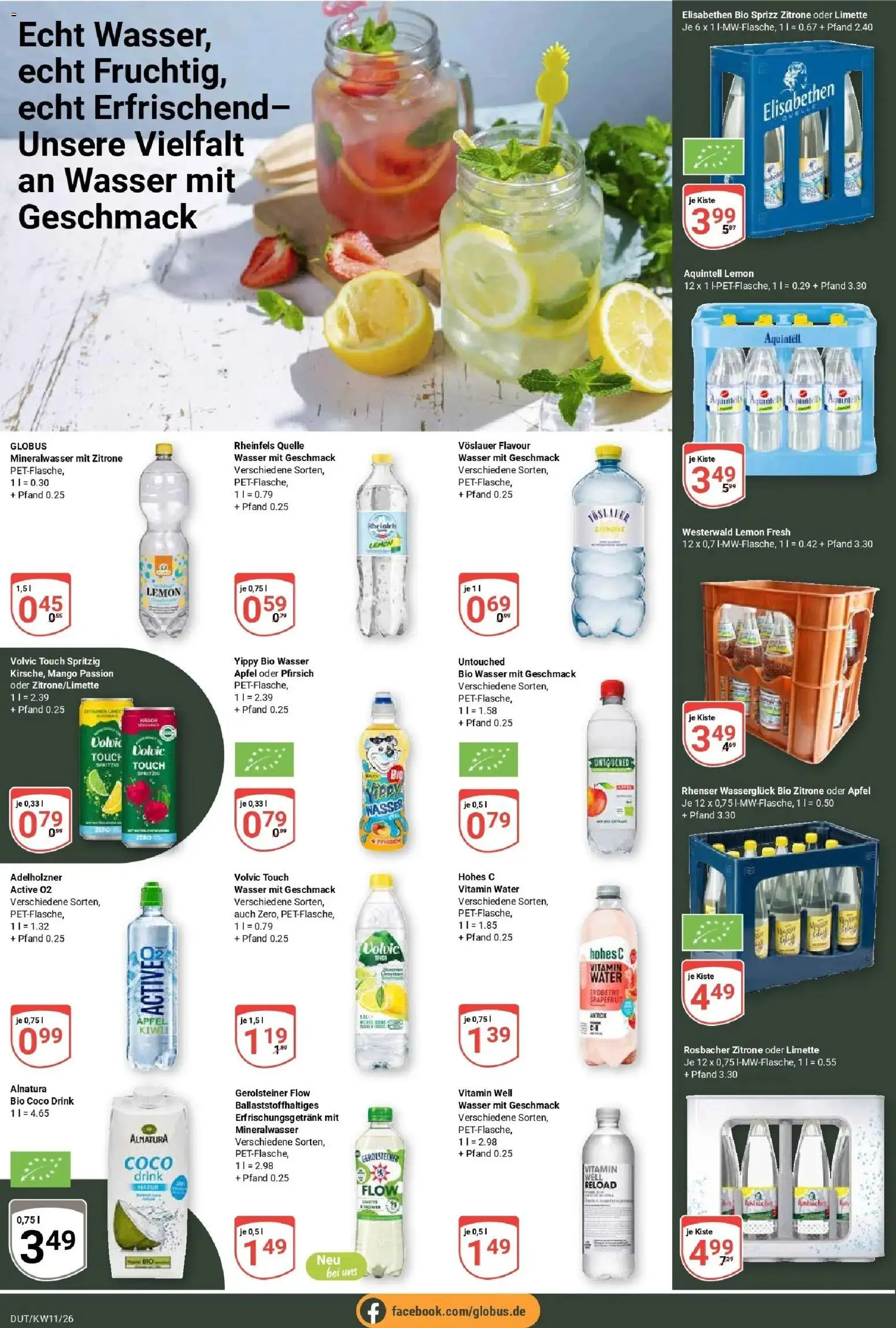 Globus prospekt Wetzlar-Dutenhofen	 – gültig ab 09.03.2026 | Seite: 17 | Produkte: Mango, Limette, Hohes c, Volvic
