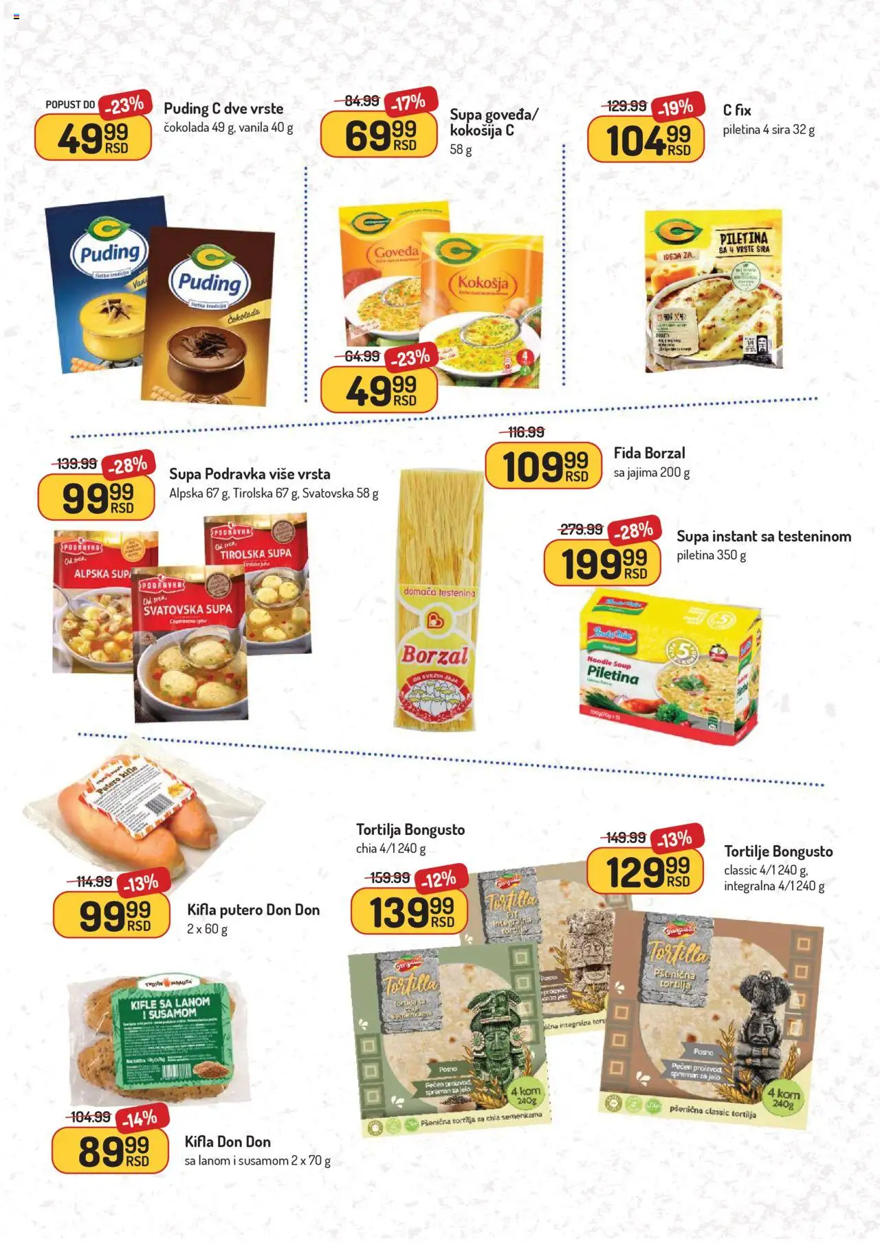 Aman katalog - važi od 15.09.2025 | Strana: 19 | Proizvode: Testenina, Tortilja, Puding, Piletina