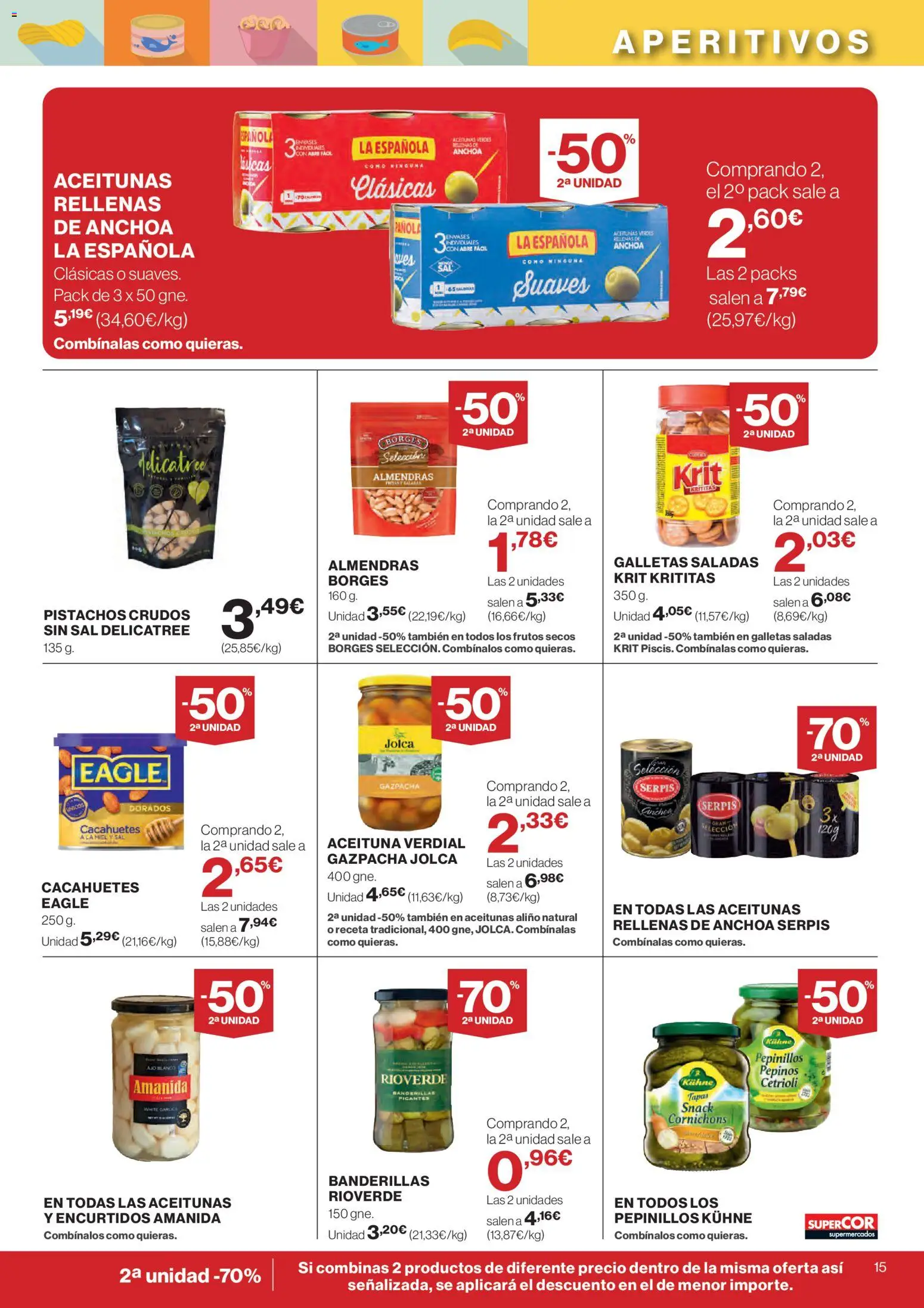 Supercor Canarias │ válido desde el 09.04.2026 | Página: 15 | Productos: Ψηφιακή κάμερα, Galletas, Pepinos, Anchoa