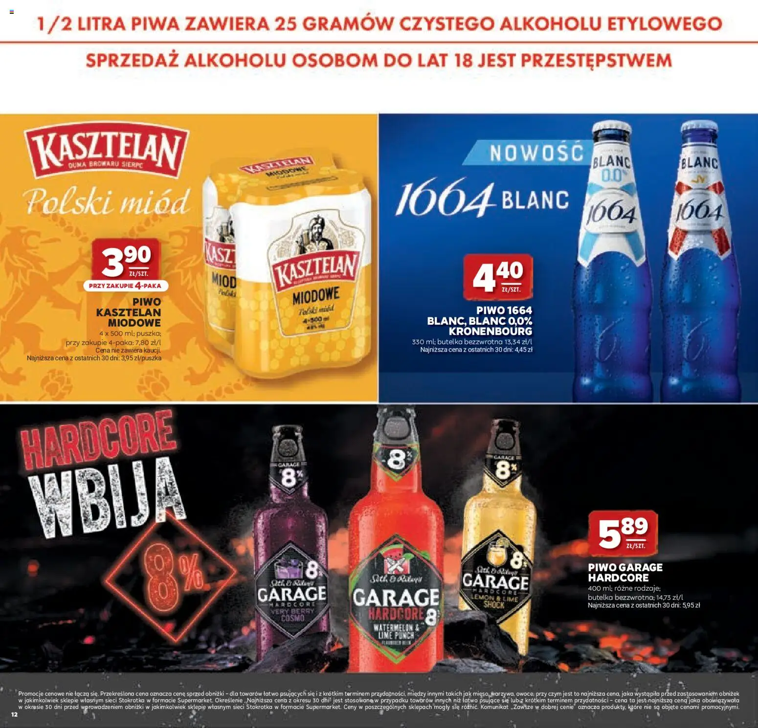 Stokrotka gazetka - Grill od 23.04.2026 | Strona: 12 | Produkty: Miód, Stokrotka, Piwo