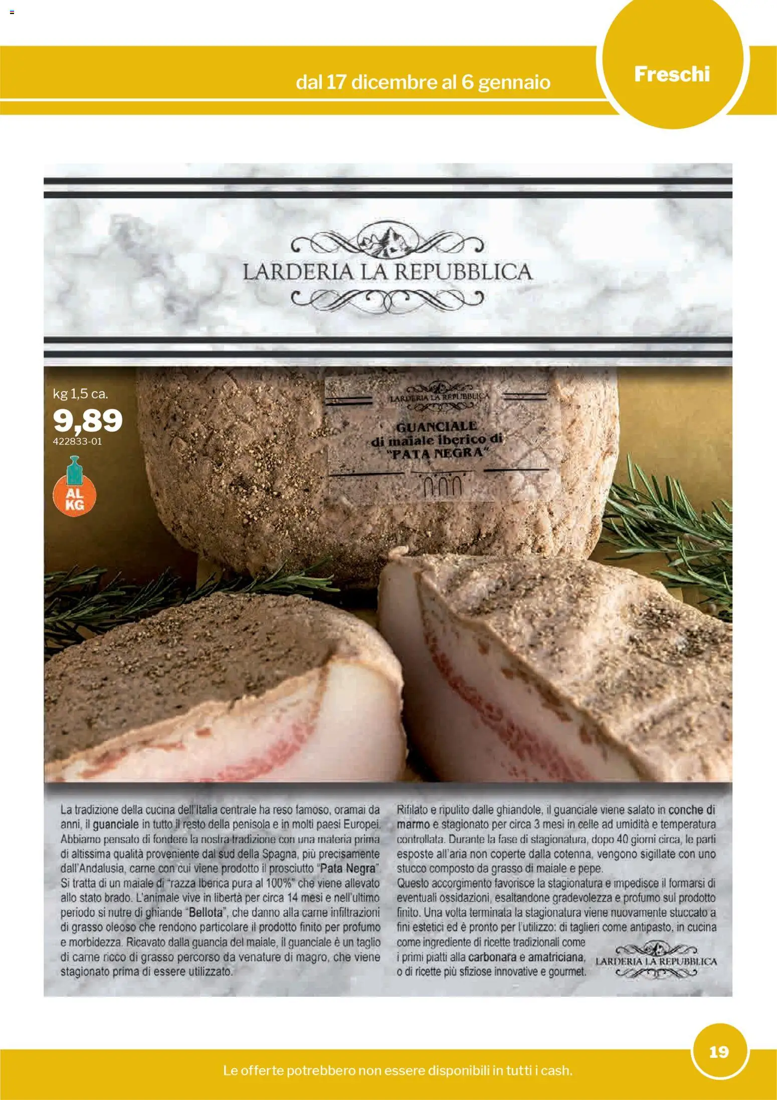 Volantino Sogegross del 17.12.2025 | Pagina: 19 | Prodotti: Maiale, Prosciutto, Stucco, Guanciale