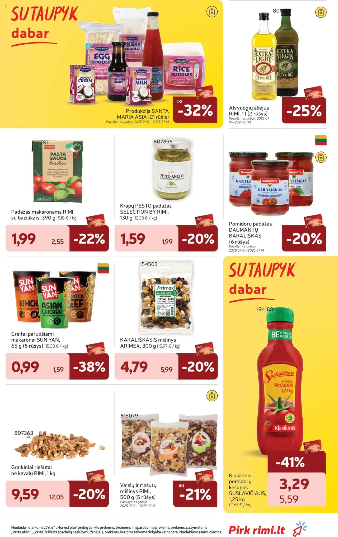 Rimi leidinys│galioja nuo 01.07.2025 | Puslapis: 27 | Prekių: Riešutai, Aliejus, Padažas, Kečupas