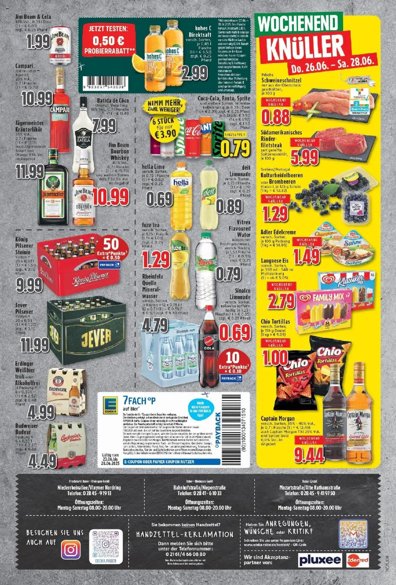 Edeka prospekt Neukirchen-Vluyn	 - gültig ab dem 22.06.2025 | Seite: 8 | Produkte: Campari, Jägermeister, Hella, Budweiser