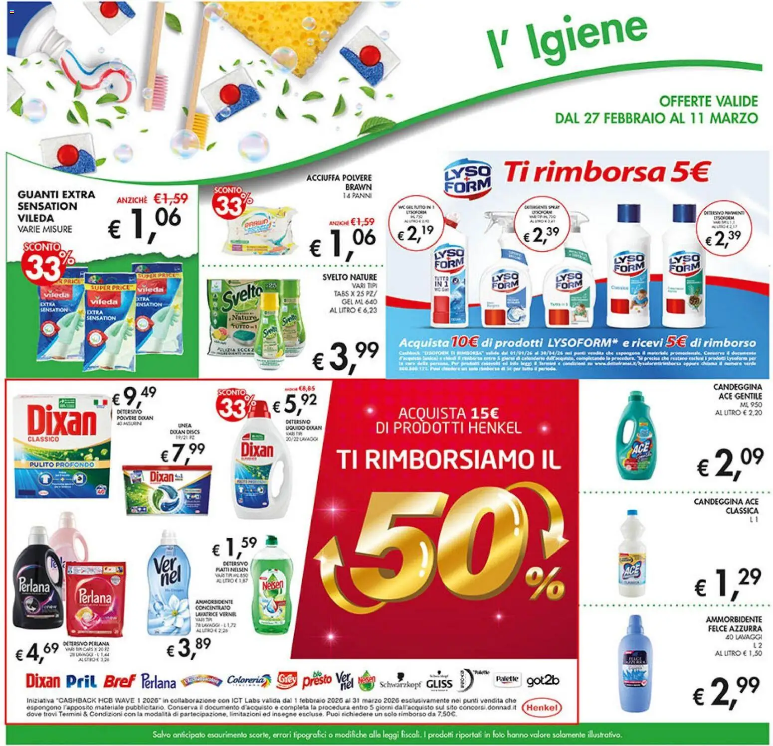 Volantino Coal del 27.02.2026 | Pagina: 23 | Prodotti: Detergente, Candeggina, Lavatrice, The