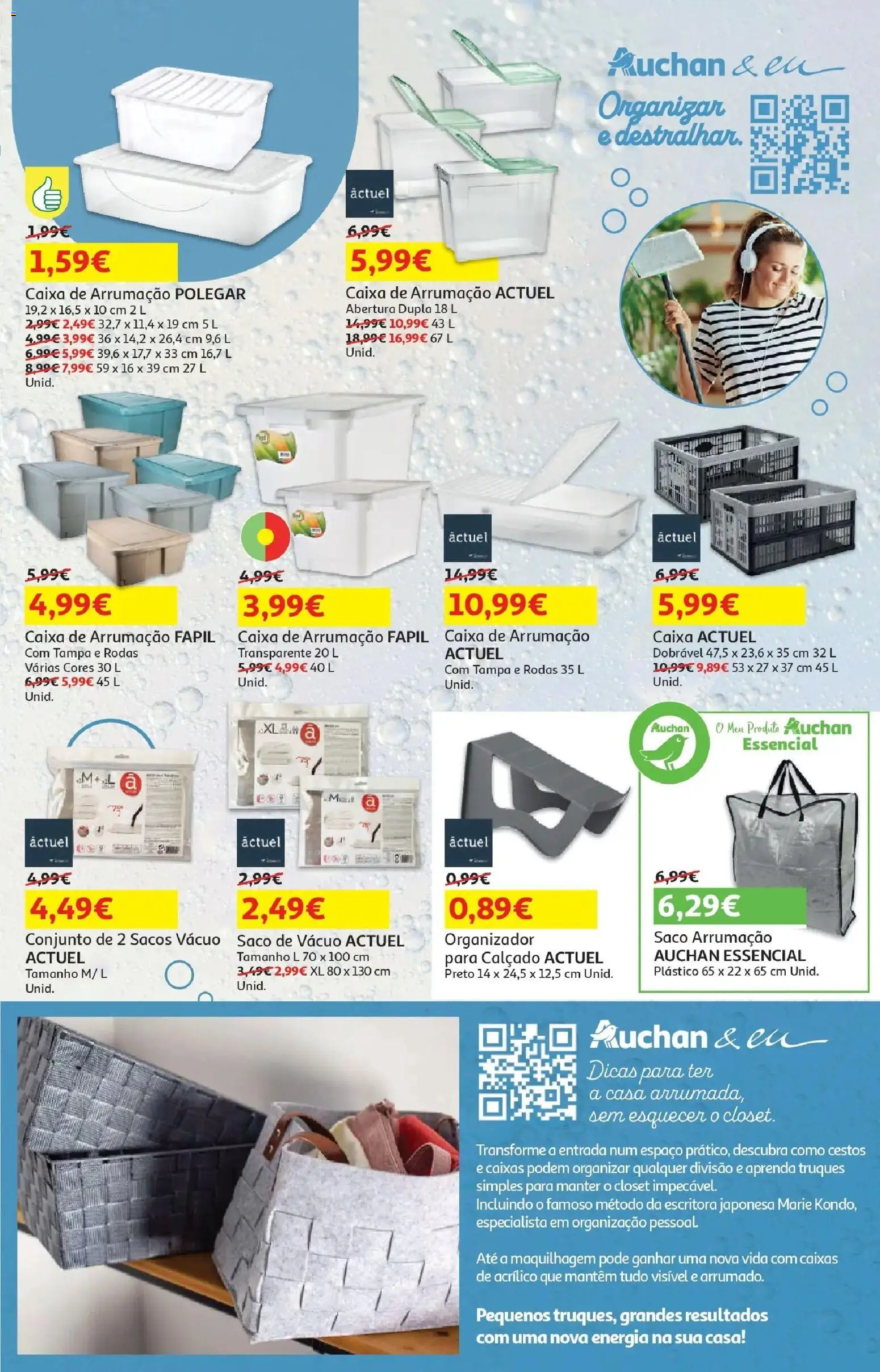 Auchan - O bem-estar começa em casa! │ válido de 26.12.2025 | Página: 15 | Produtos: Maquilhagem, Caixa, Organizador