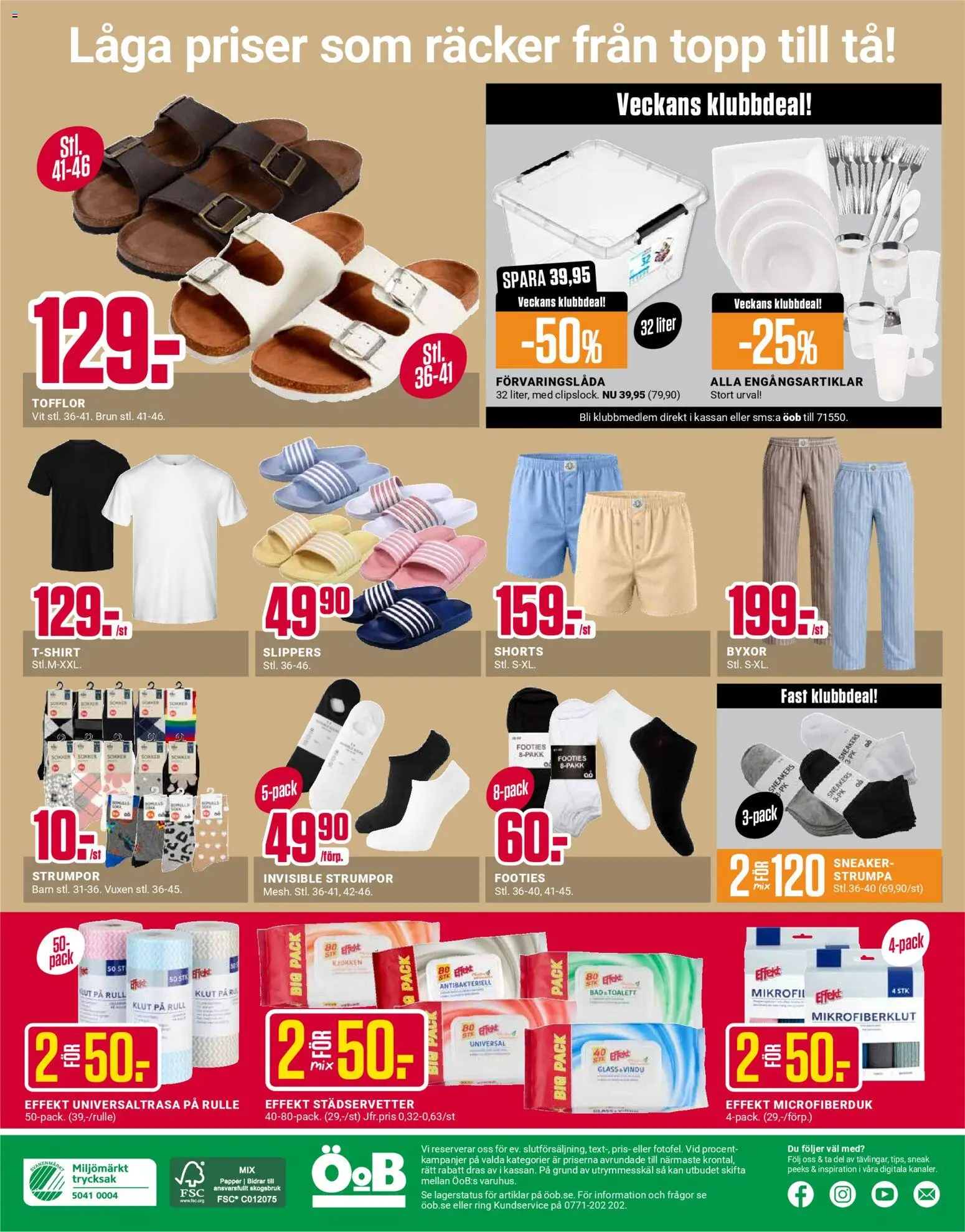 ÖoB reklamblad aktuell från 07.04.2026 | Sida: 12 | Produkter: Topp, Sneakers, Glass, Microfiberduk