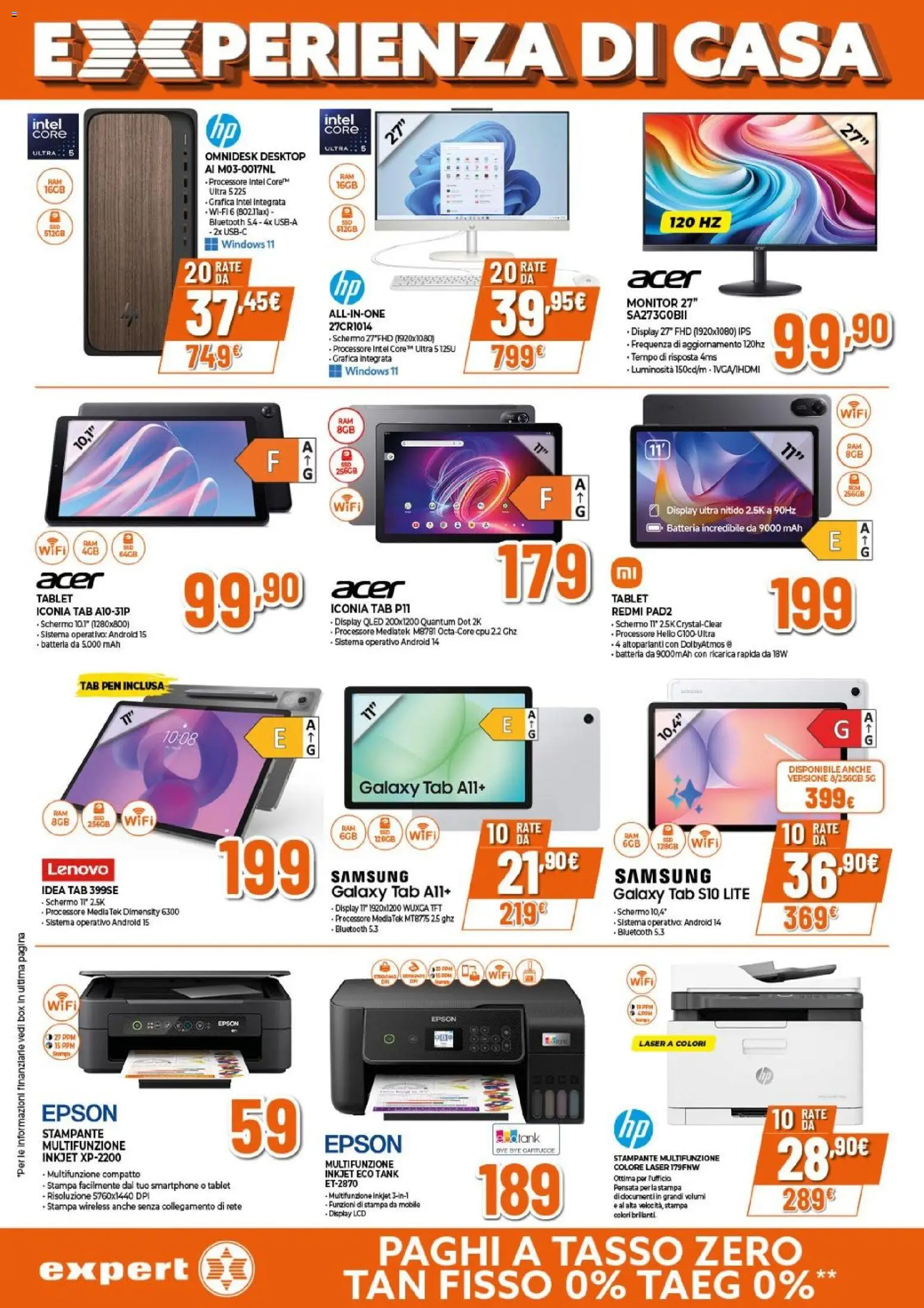 Volantino Expert del 23.04.2026 | Pagina: 22 | Prodotti: Monitor, Mobile, Tablet, Samsung
