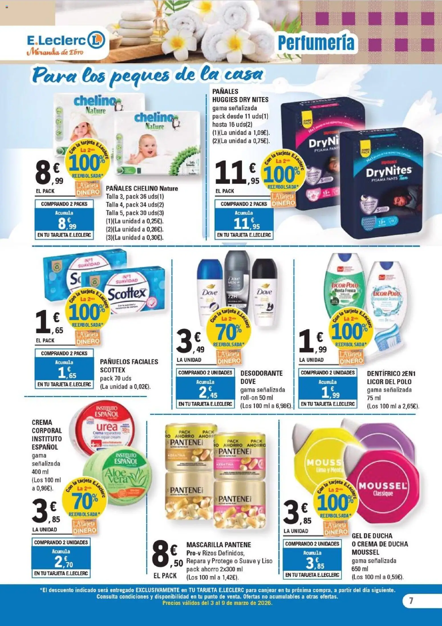 E.Leclerc - Miranda de Ebro │ válido desde el 03.03.2026 | Página: 7 | Productos: Lima, Licor, Desodorante, Crema