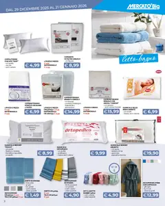 Anteprima del volantino Mercatò Scontatissimo bianco catalogo valido a partire dal 29.12.2025 | Pagina: 3 | Prodotti: Accappatoio, Cappuccio, Asciugamano, Coprirete