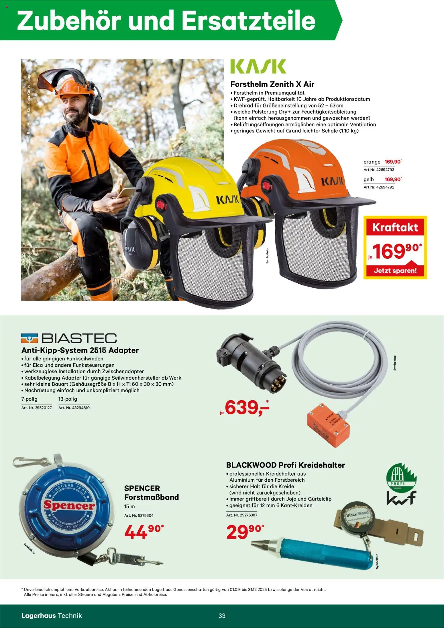 Lagerhaus  Forstkatalog gültig ab 05.11.2025 | Seite: 33 | Produkte: Adapter, Gewicht