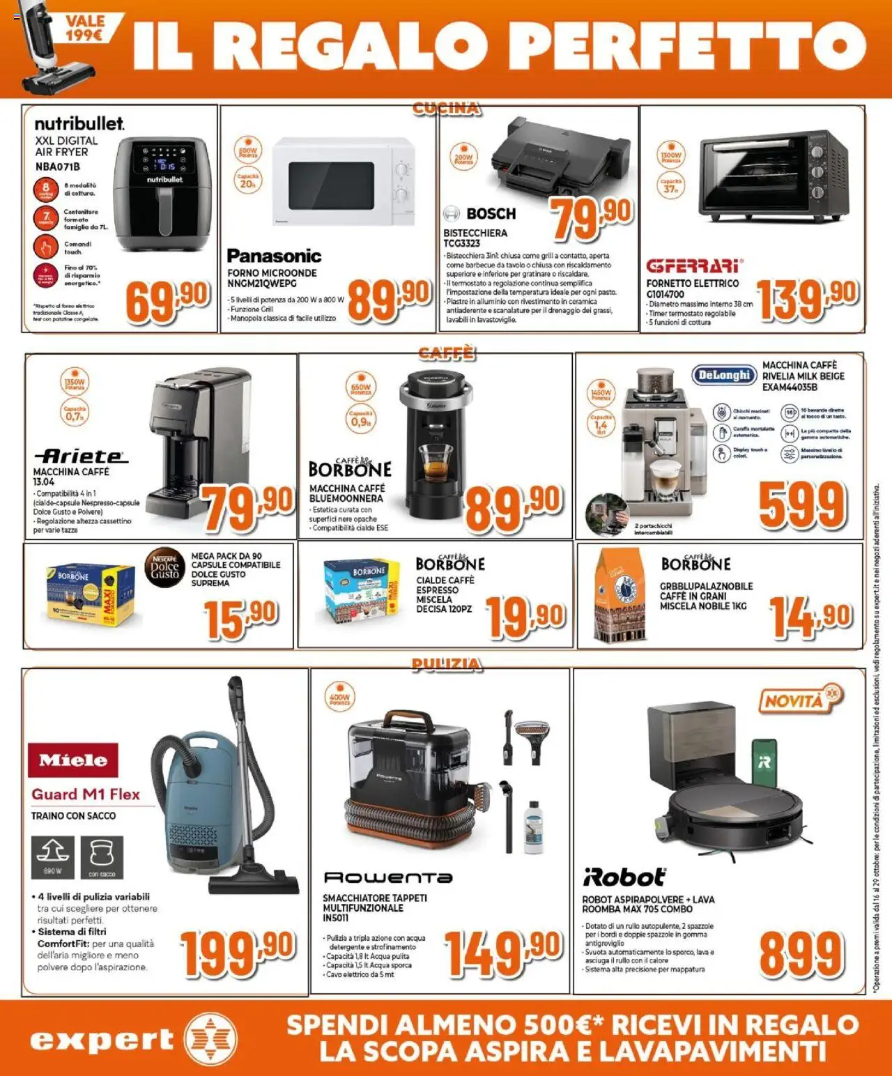 Volantino Expert del 16.10.2025 | Pagina: 12 | Prodotti: Rullo, Fornetto, Scopa, Aspirapolvere