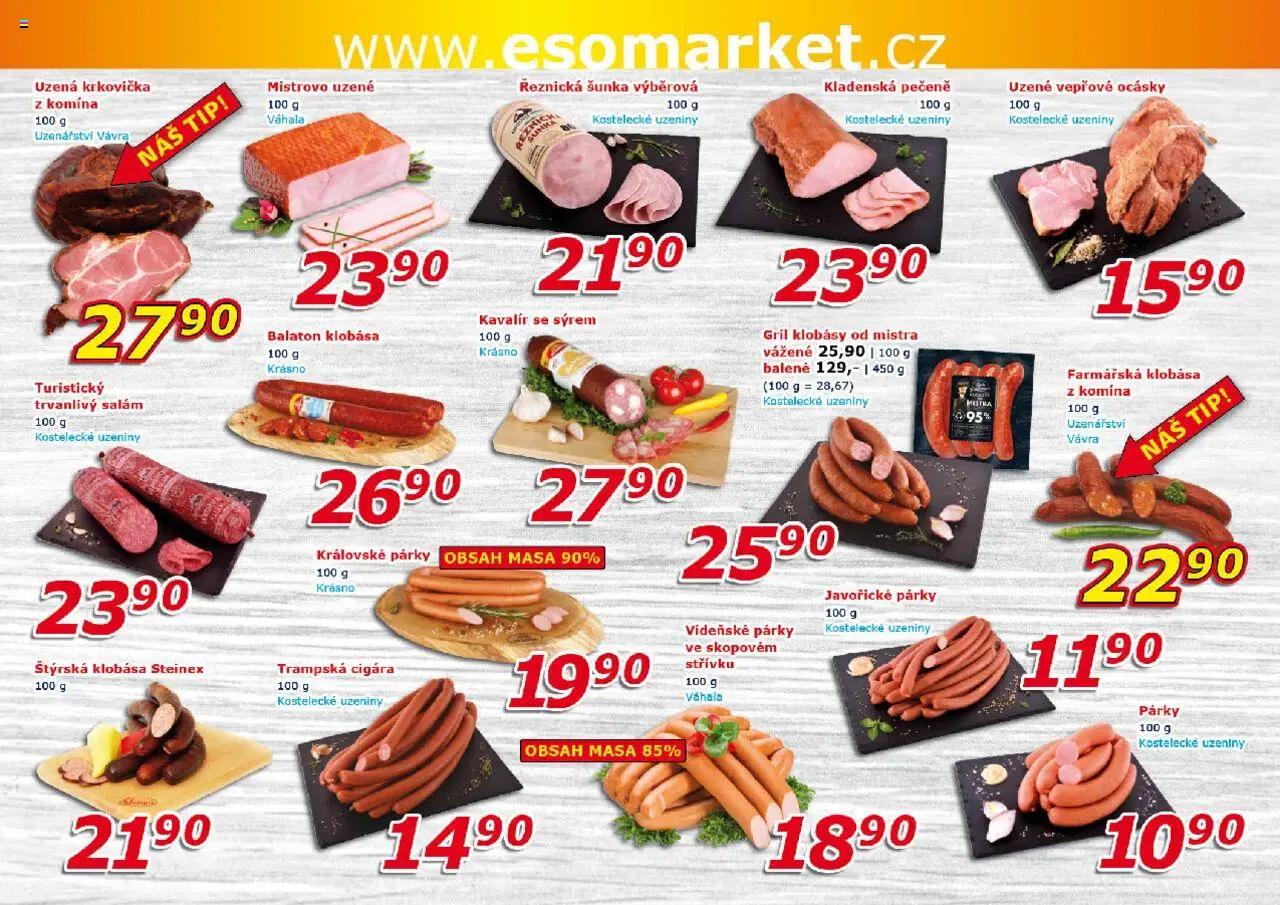 Eso market leták od 06.08.2025 | Strana: 2 | Produkty: Birell, Síť, Čaj, Plech