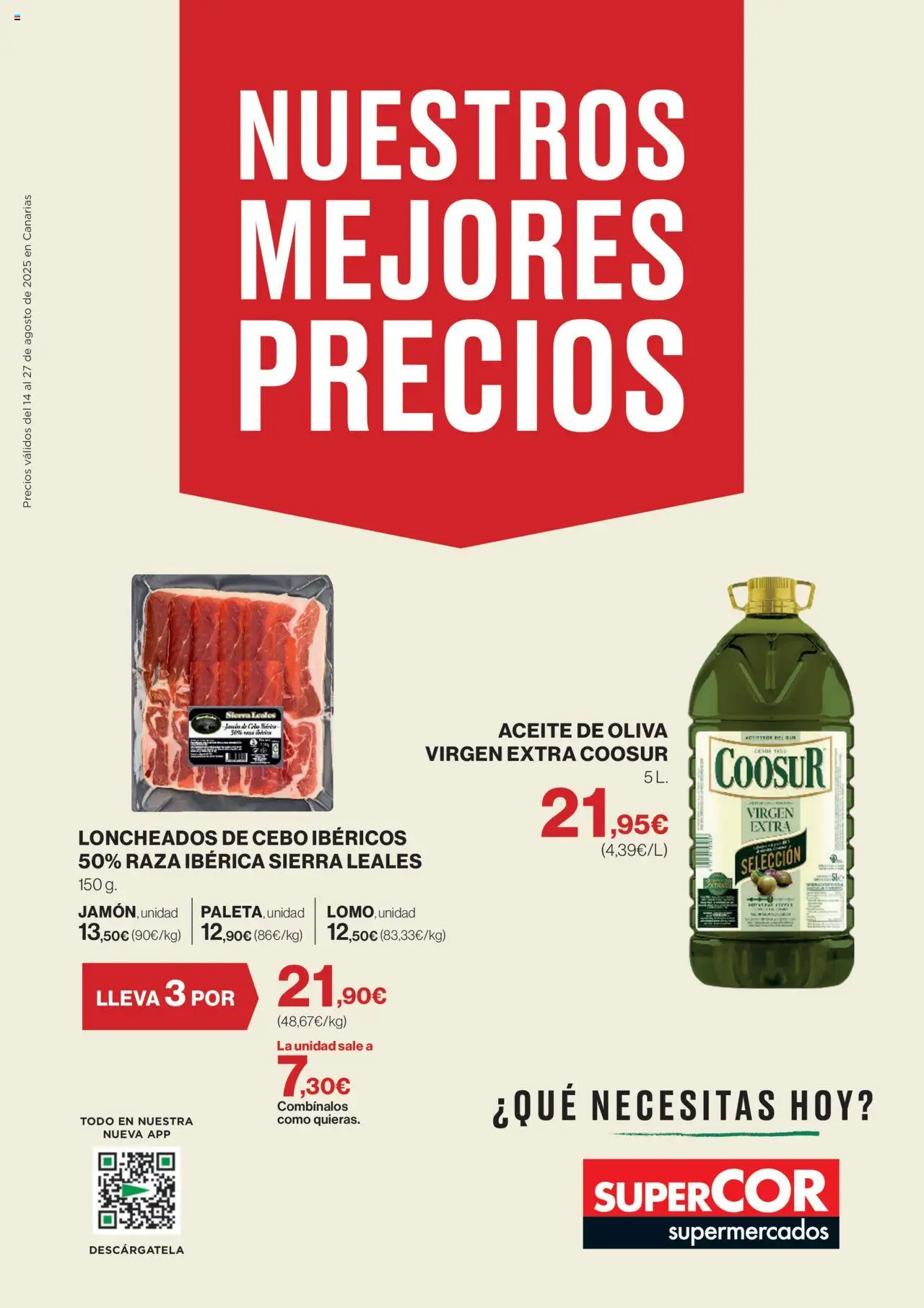 Supercor Canarias │ válido desde el 14.08.2025 | Página: 1 | Productos: Aceite, Aceite de oliva