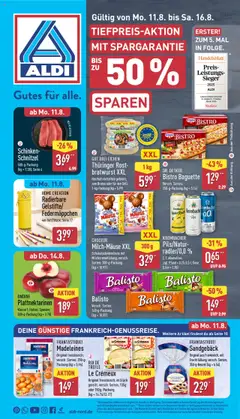 Aldi Prospekt 	 gültig ab dem 11.08.2025