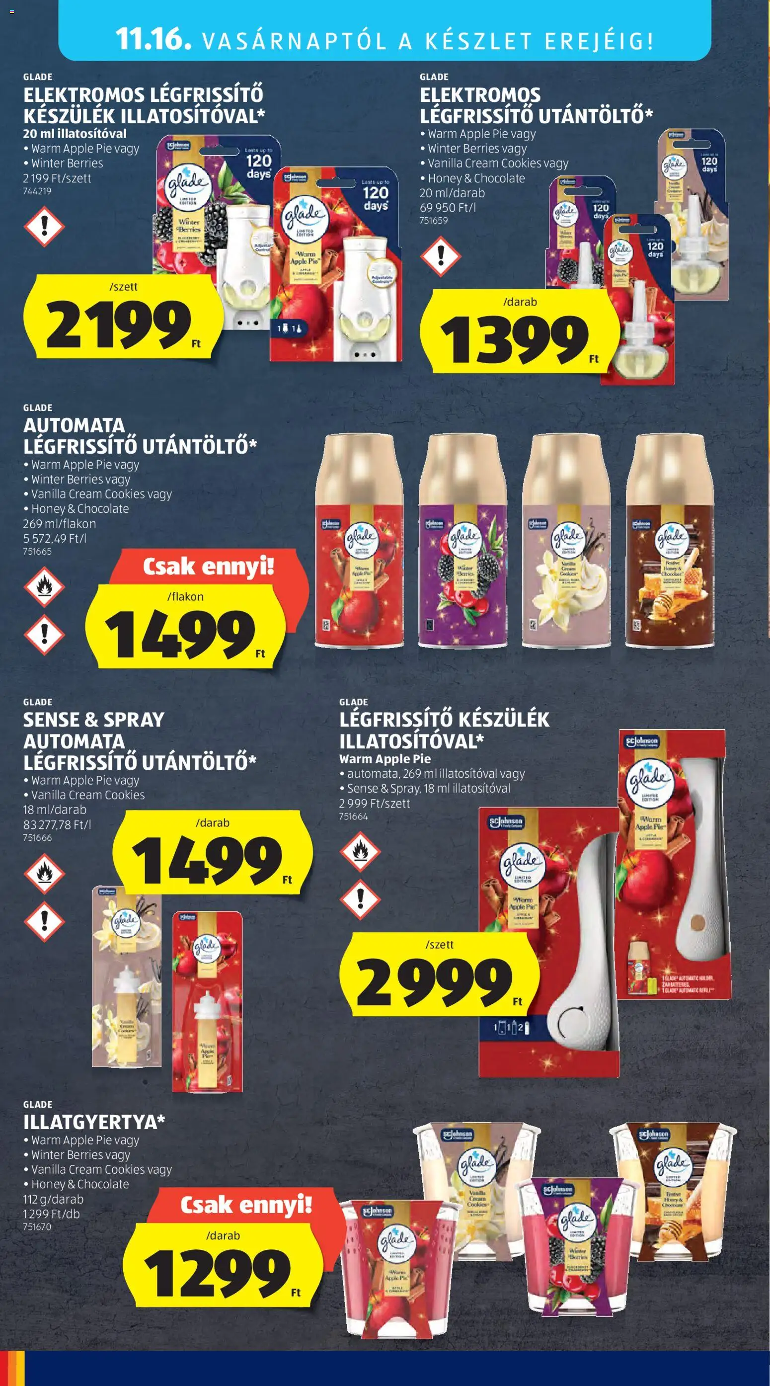Aldi akciós ujság - amely érvényes a következő dátumtól: 13.11.2025 | Oldal: 52 | Termékek: Légfrissítő