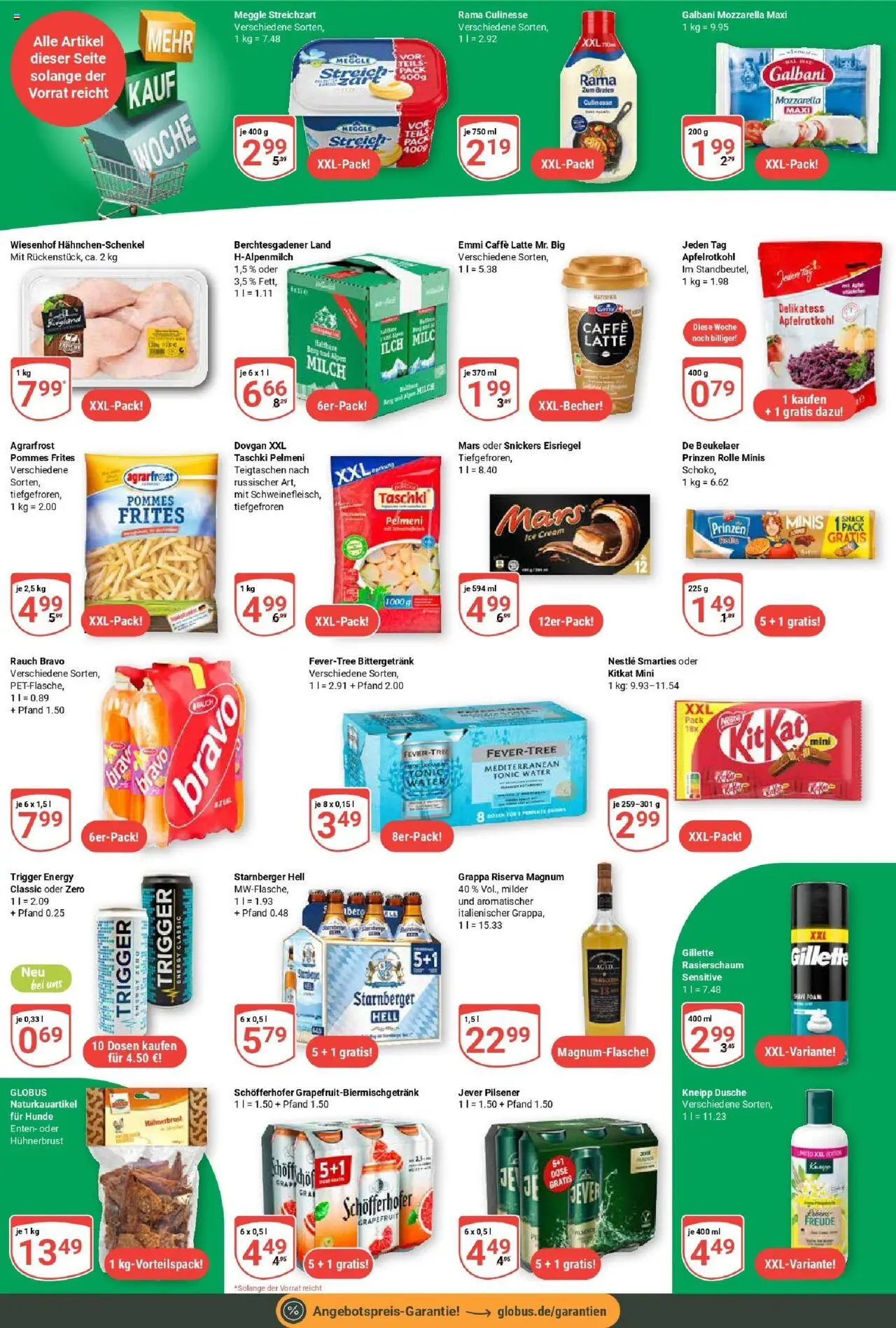 Globus prospekt Neutraubling	 - gültig ab dem 28.07.2025 | Seite: 23 | Produkte: Rama, Mozzarella, Rasierschaum, Jever